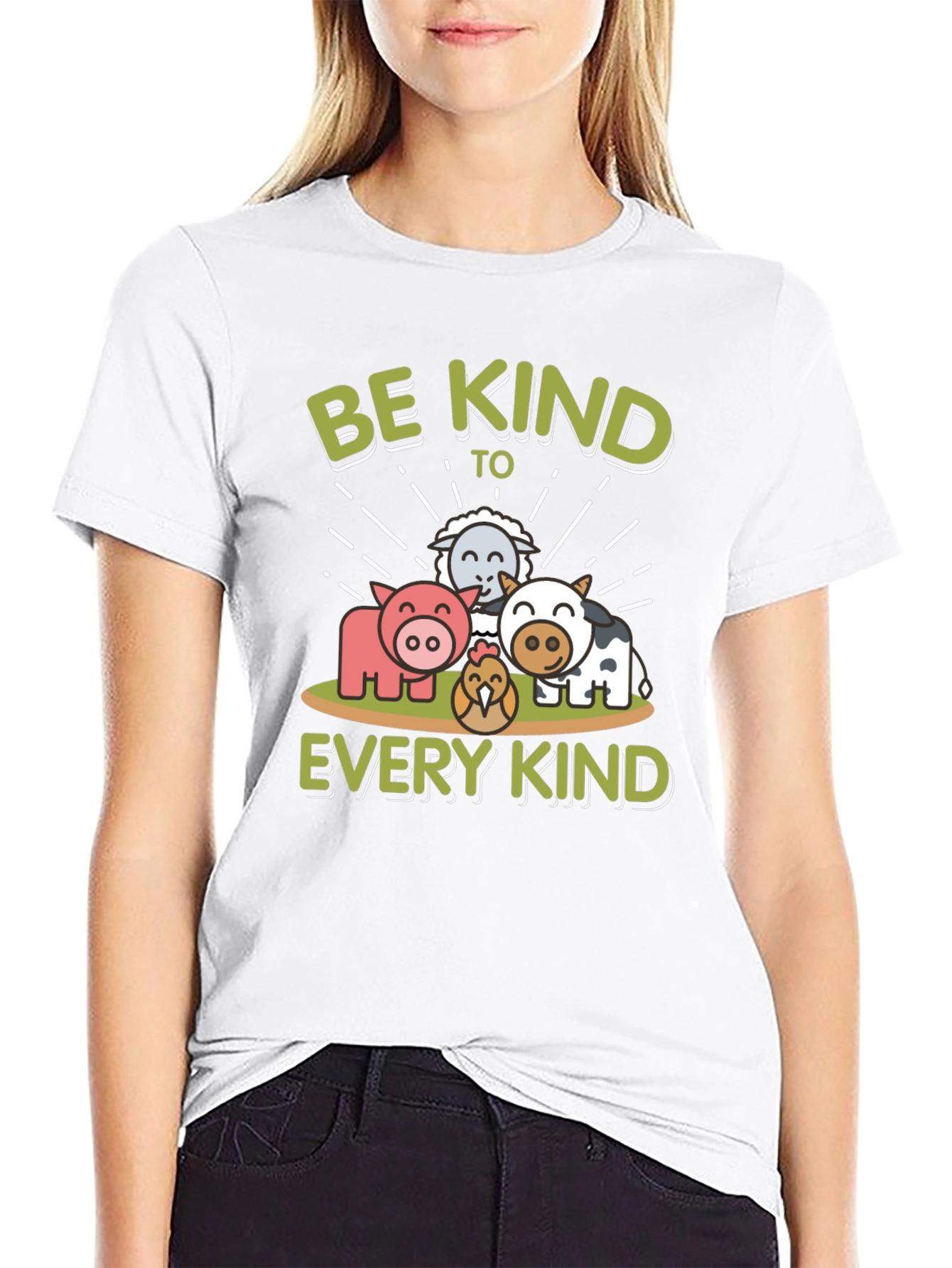 Be Kind to Every Kind Animal Graphic T-Shirt