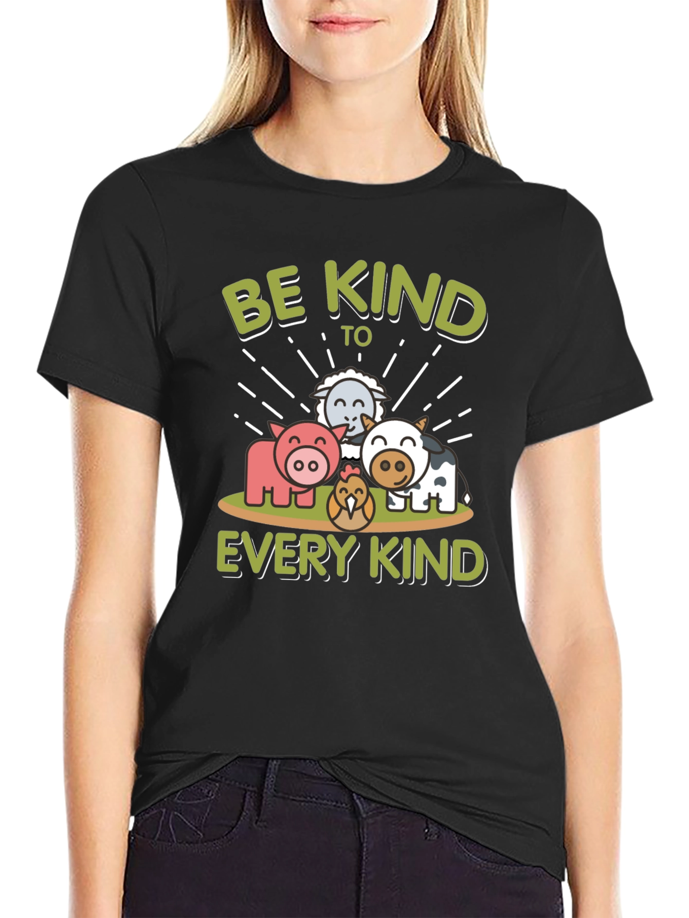 Be Kind to Every Kind Animal Graphic T-Shirt