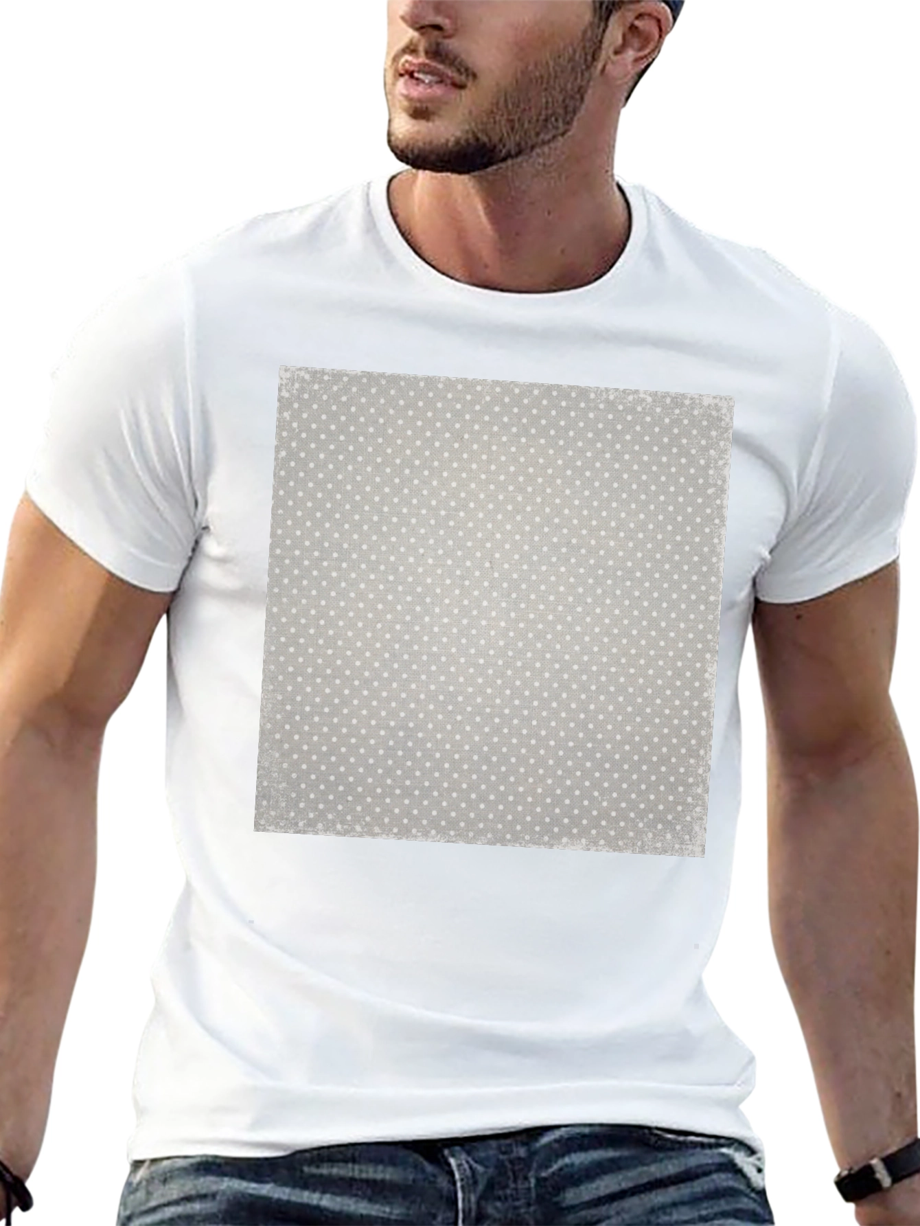 Minimalist Patterned T-Shirt - Modern Casual Wear