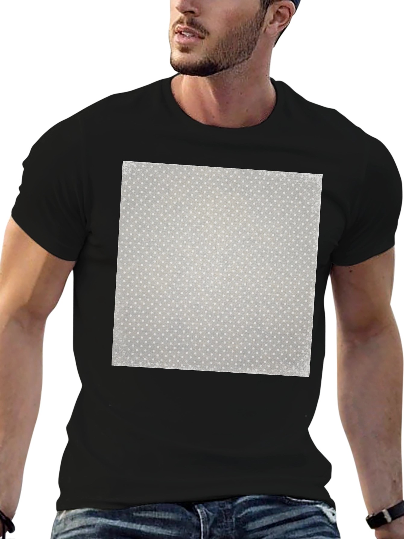 Minimalist Patterned T-Shirt - Modern Casual Wear