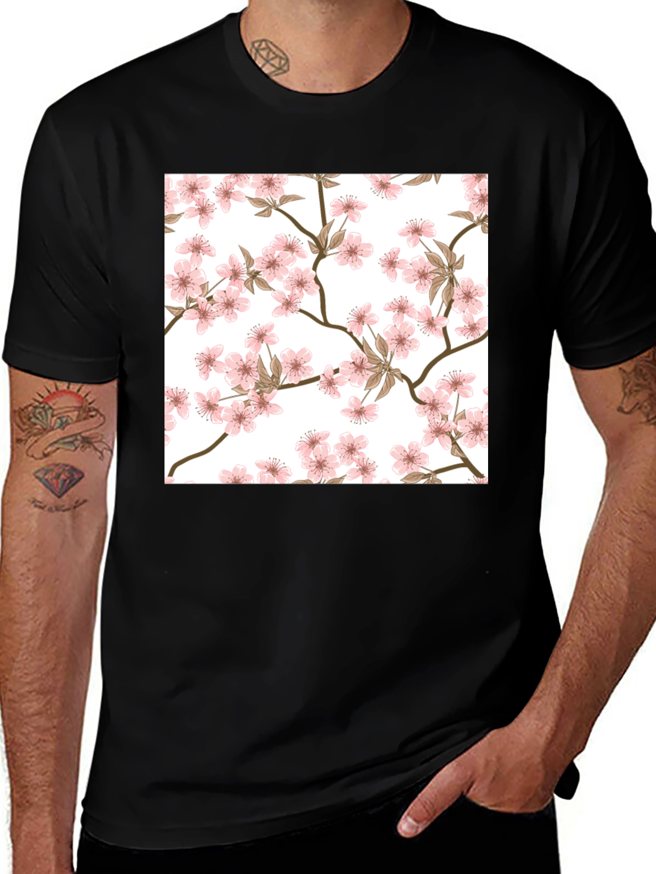 Cherry Blossom T-Shirt - Floral Design