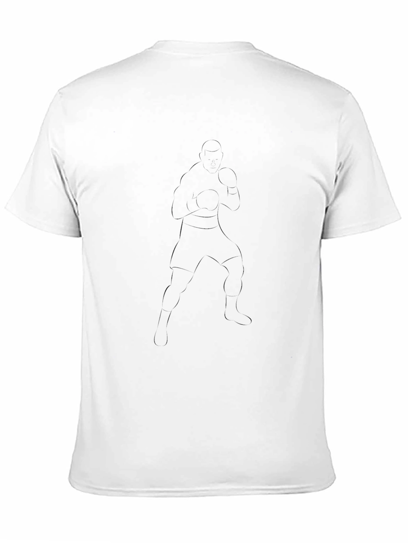 Mens Black Boxer Graphic Tee