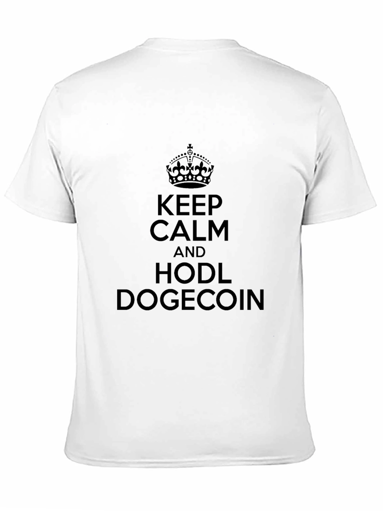 Keep Calm HODL Dogecoin T-Shirt - Black
