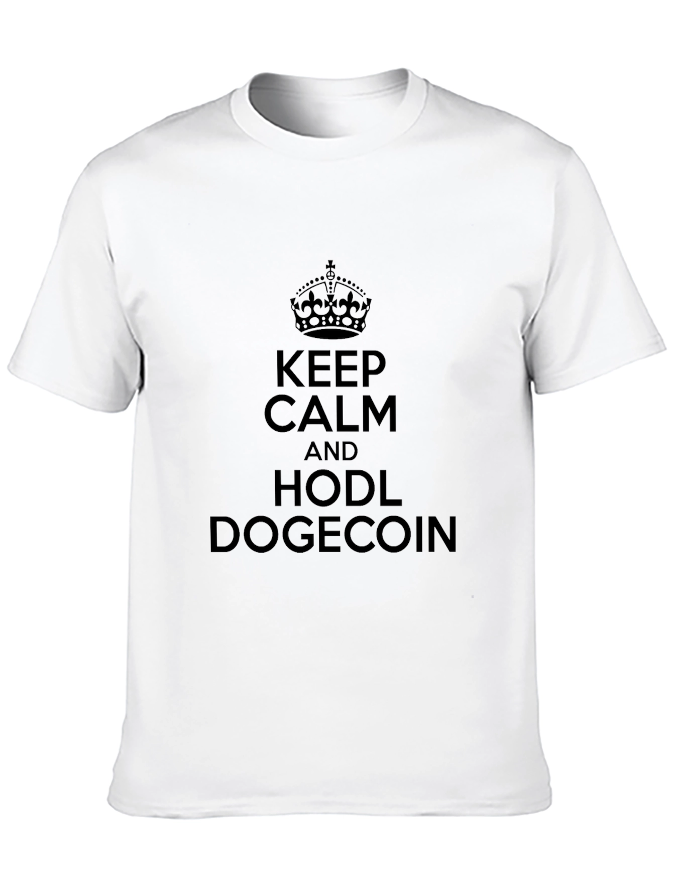 Keep Calm HODL Dogecoin T-Shirt - Black