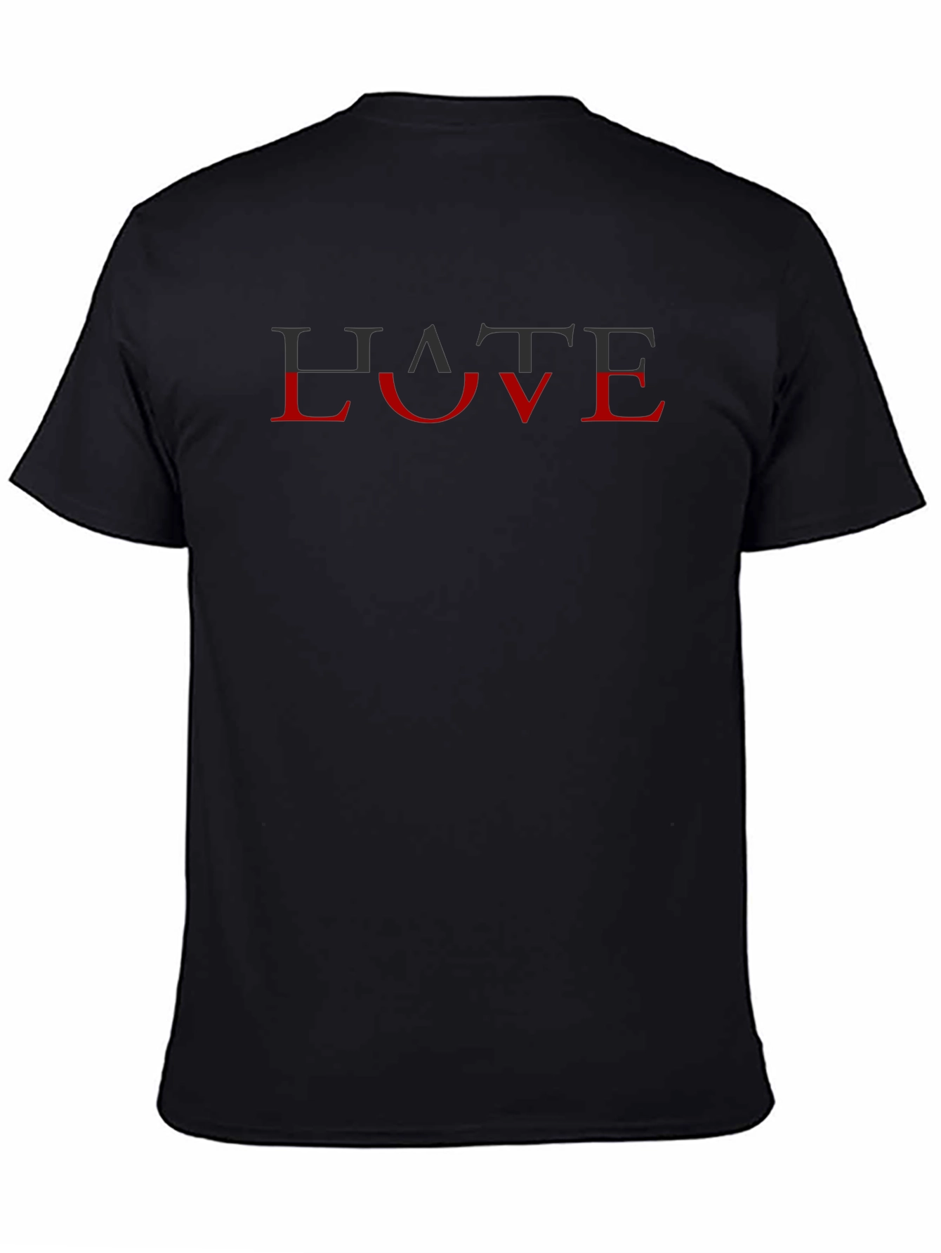 Hate Love Graphic Tee - Unisex Trendy T-Shirt