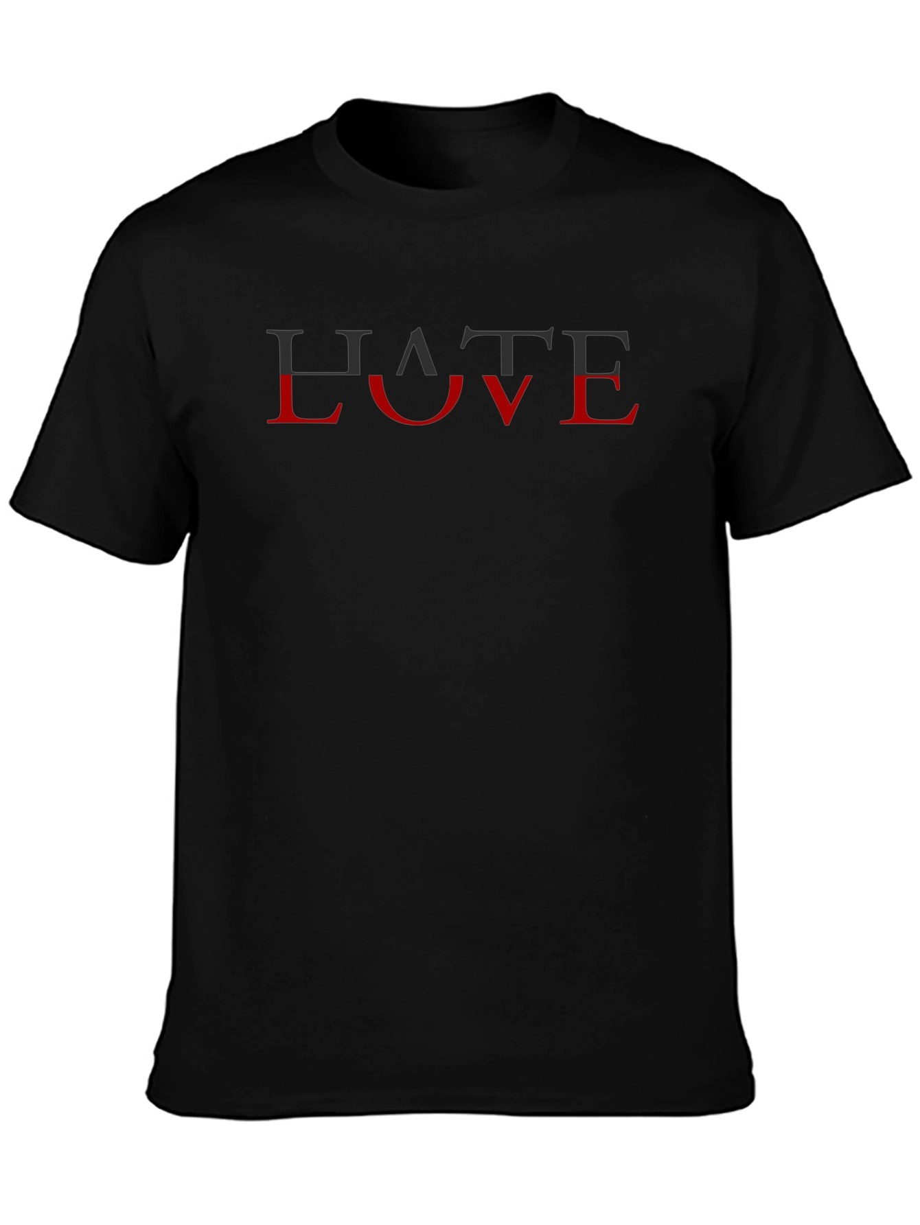 Hate Love Graphic Tee - Unisex Trendy T-Shirt