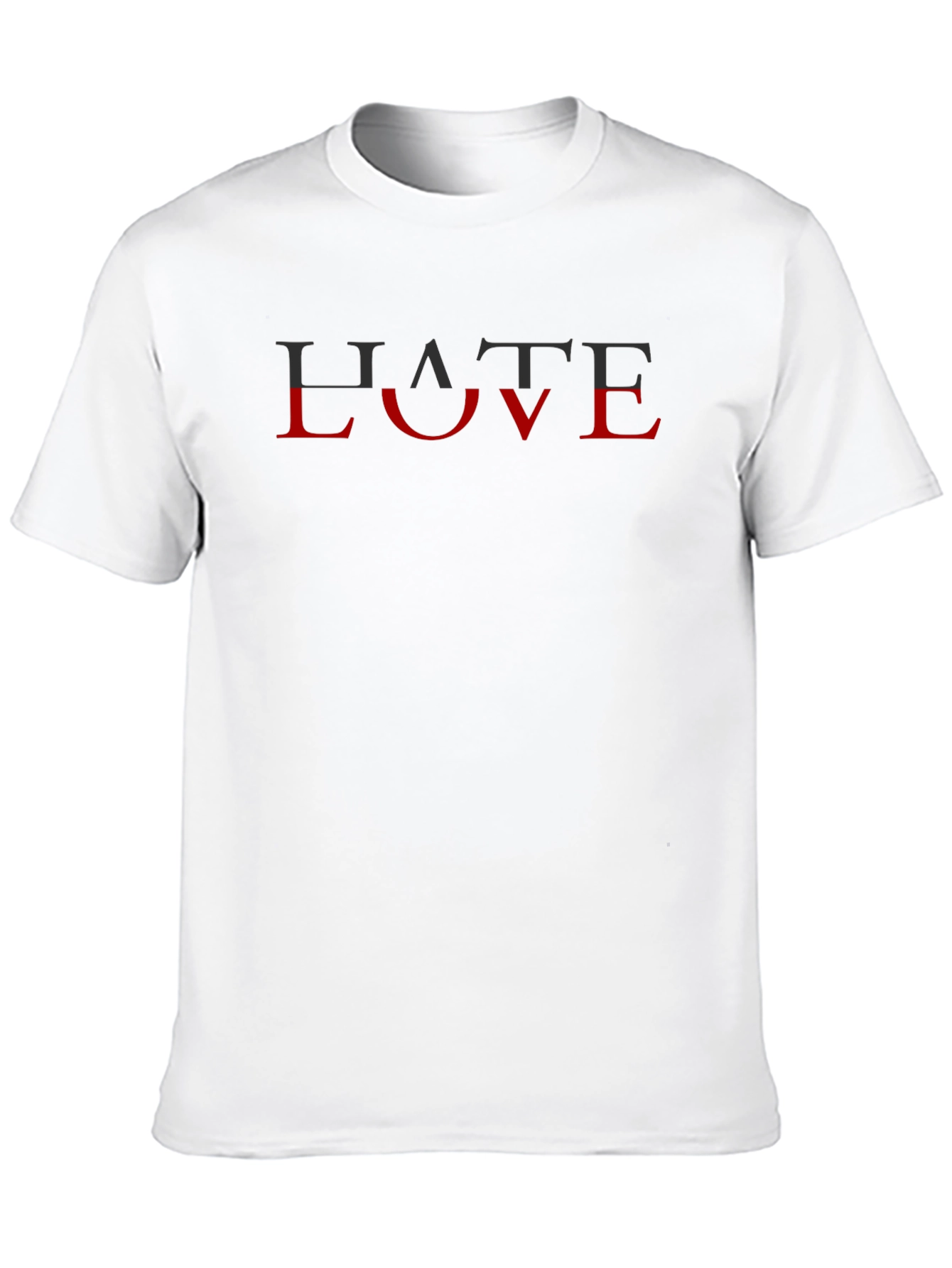 Hate Love Graphic Tee - Unisex Trendy T-Shirt