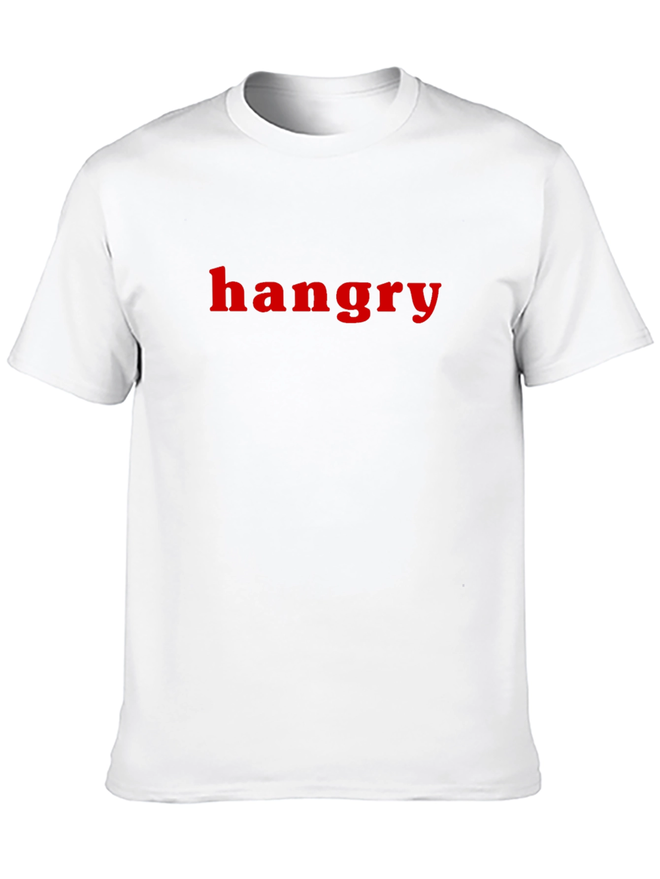 Hangry Graphic Tee - Black Crewneck T-Shirt