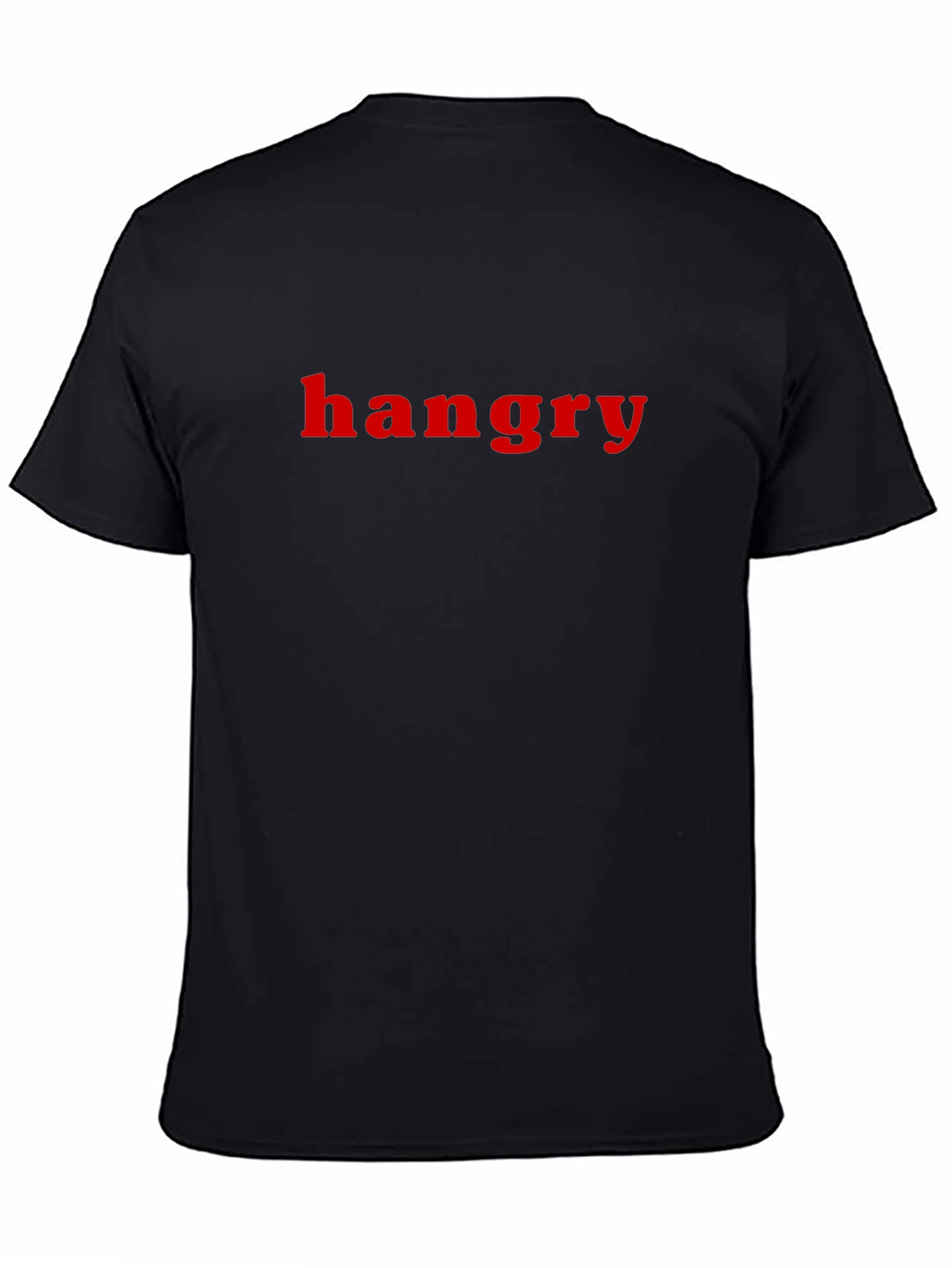 Hangry Graphic Tee - Black Crewneck T-Shirt