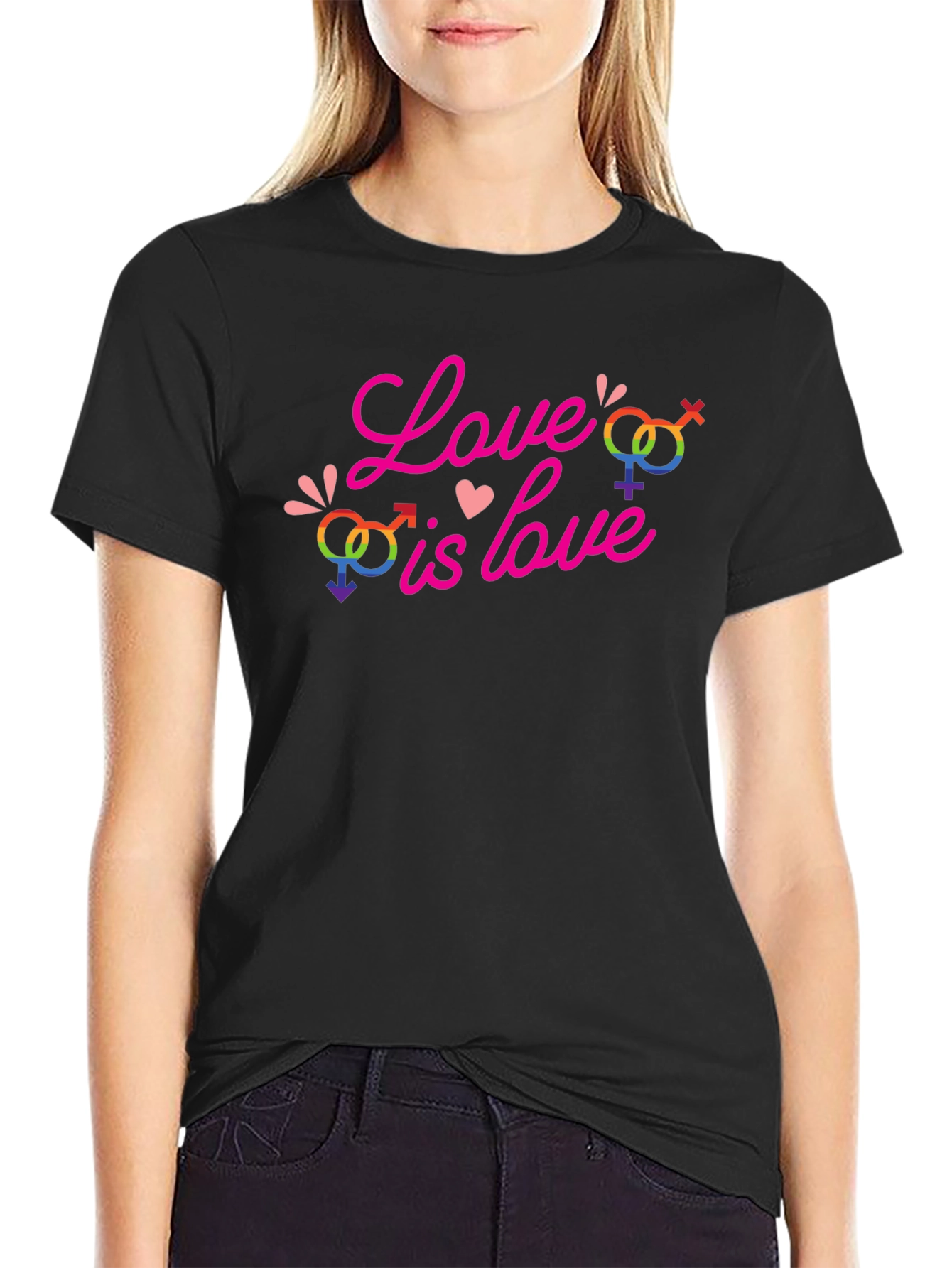 Love Is Love LGBT Pride Graphic T-Shirt