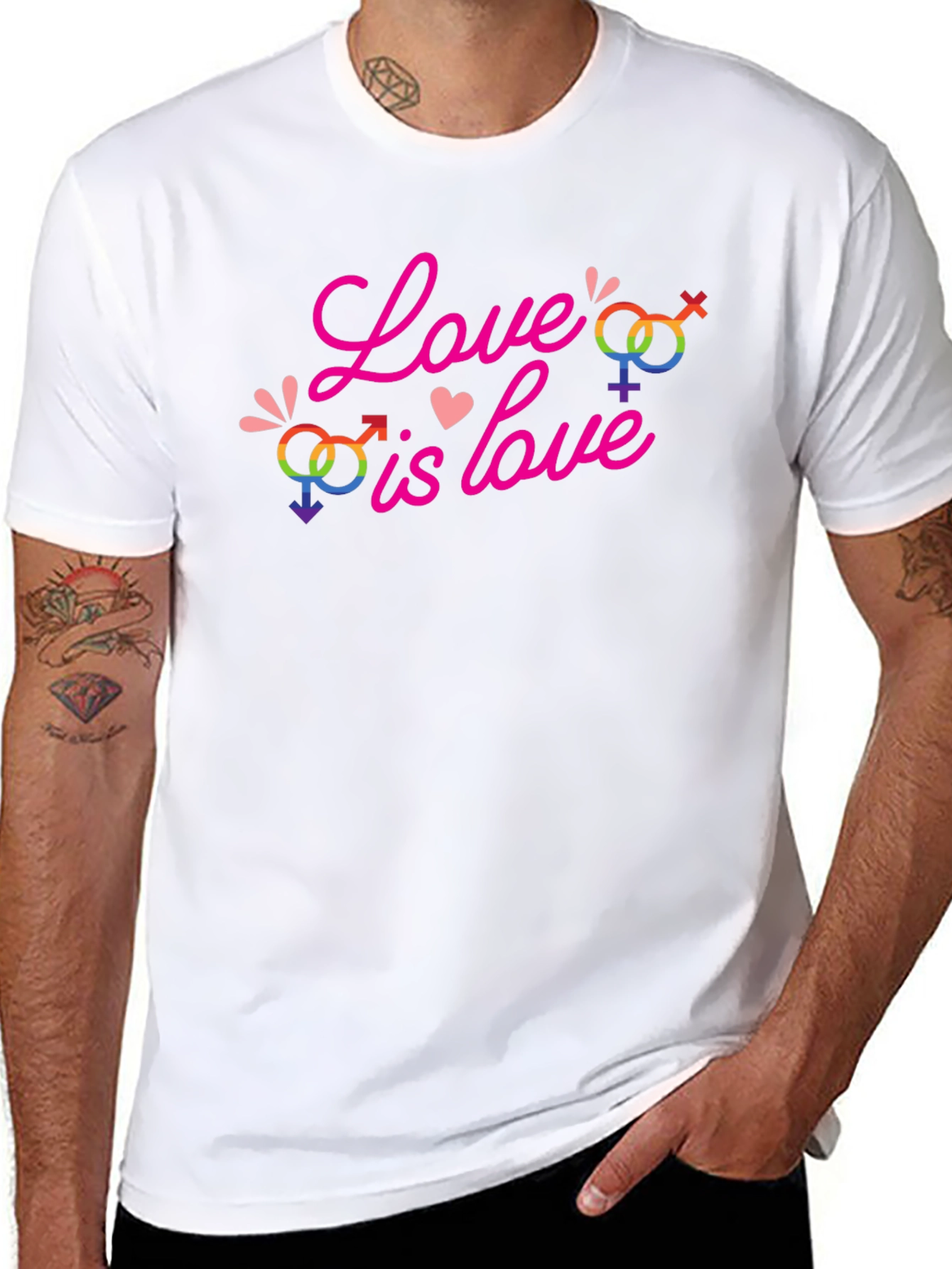 Love Is Love LGBT Pride Graphic T-Shirt