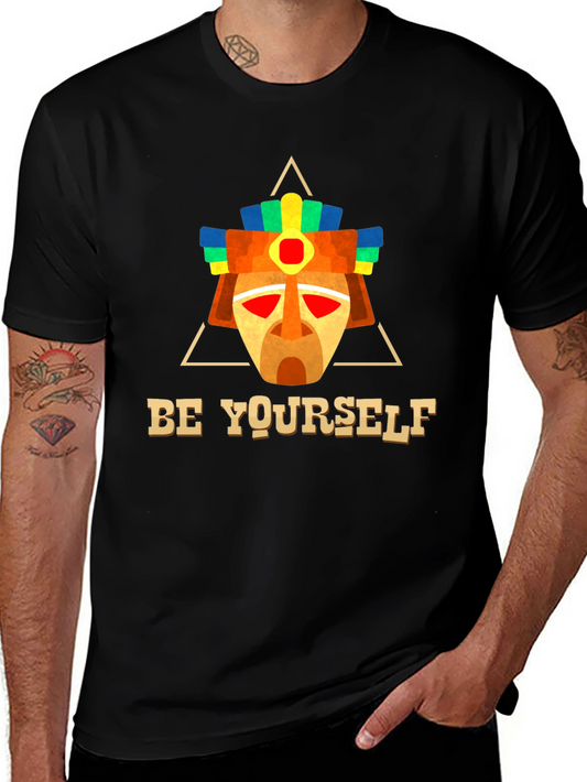 Be Yourself Aztec Mask T-Shirt