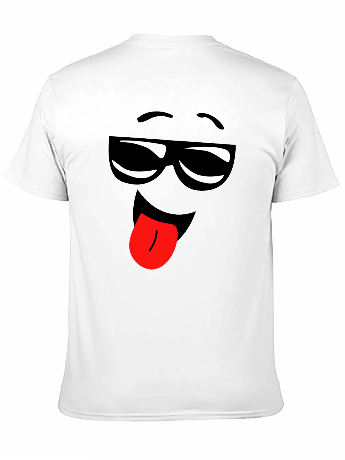 Funny Emoji Face Black T-Shirt