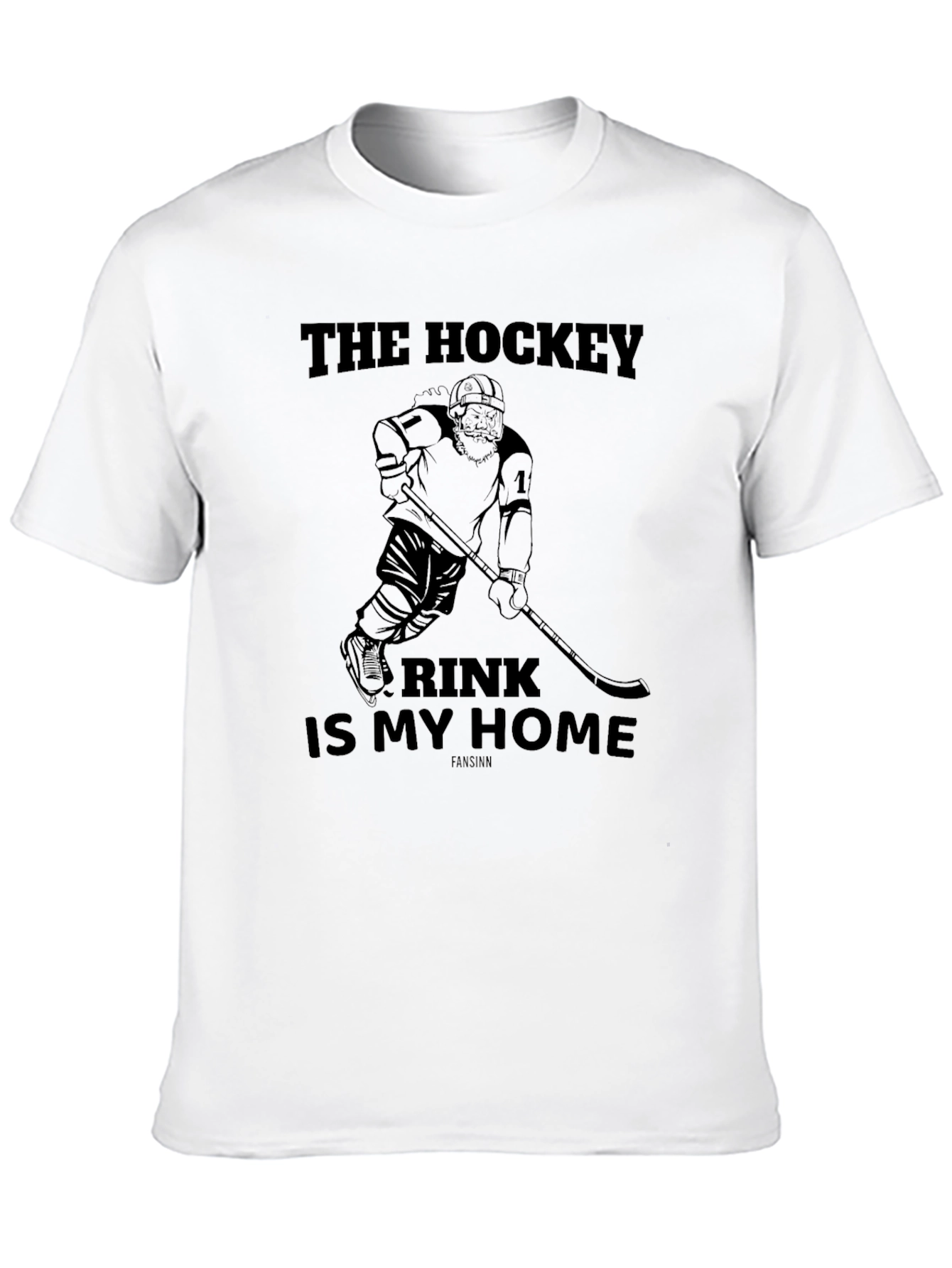 Hockey Rink is My Home Black T-Shirt