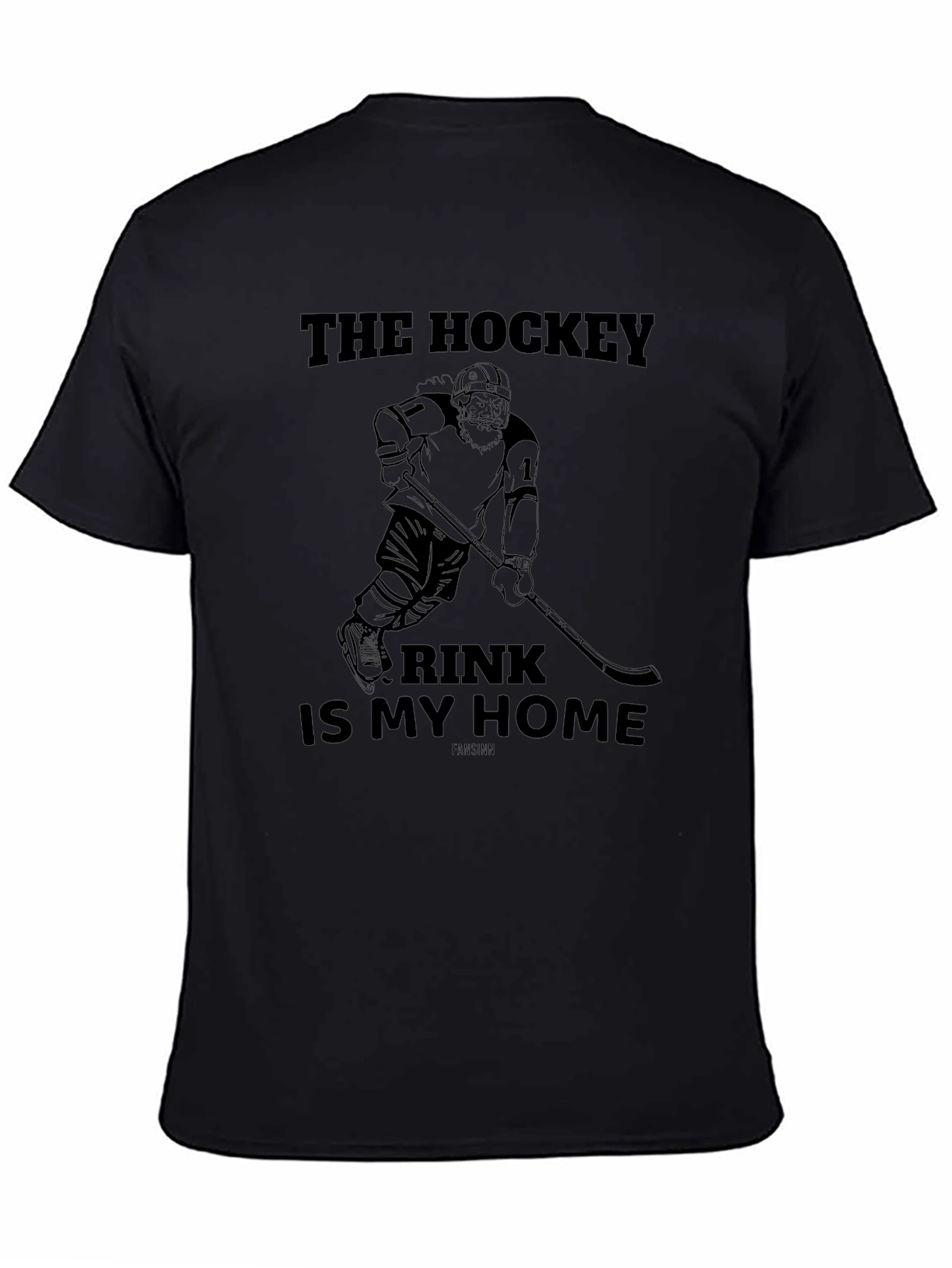 Hockey Rink is My Home Black T-Shirt