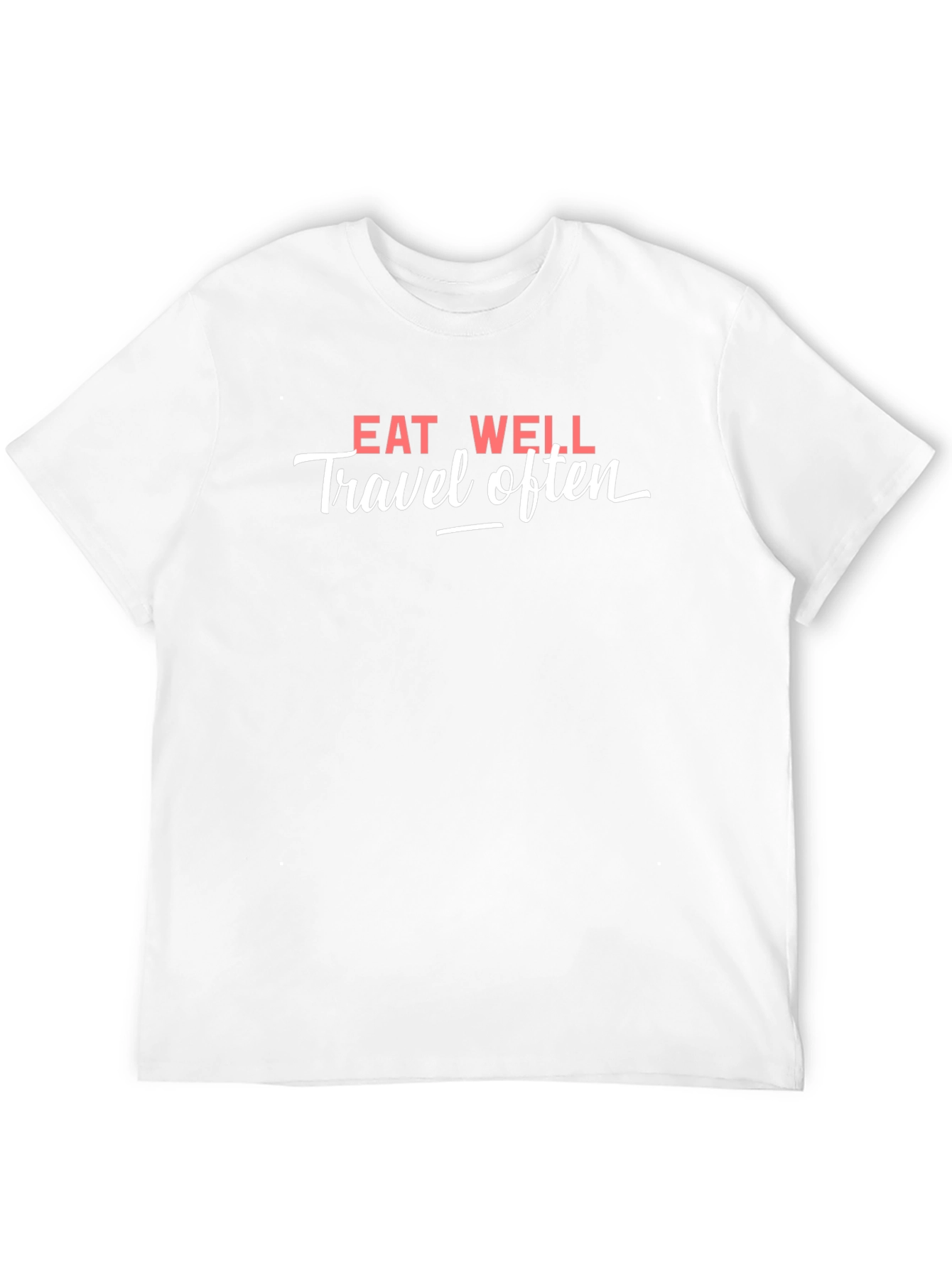 Eat Well Travel Often Black T-Shirt