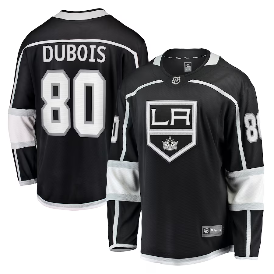 Men's Los Angeles Kings Pierre-Luc Dubois #80 Black Home Breakaway Jerseys