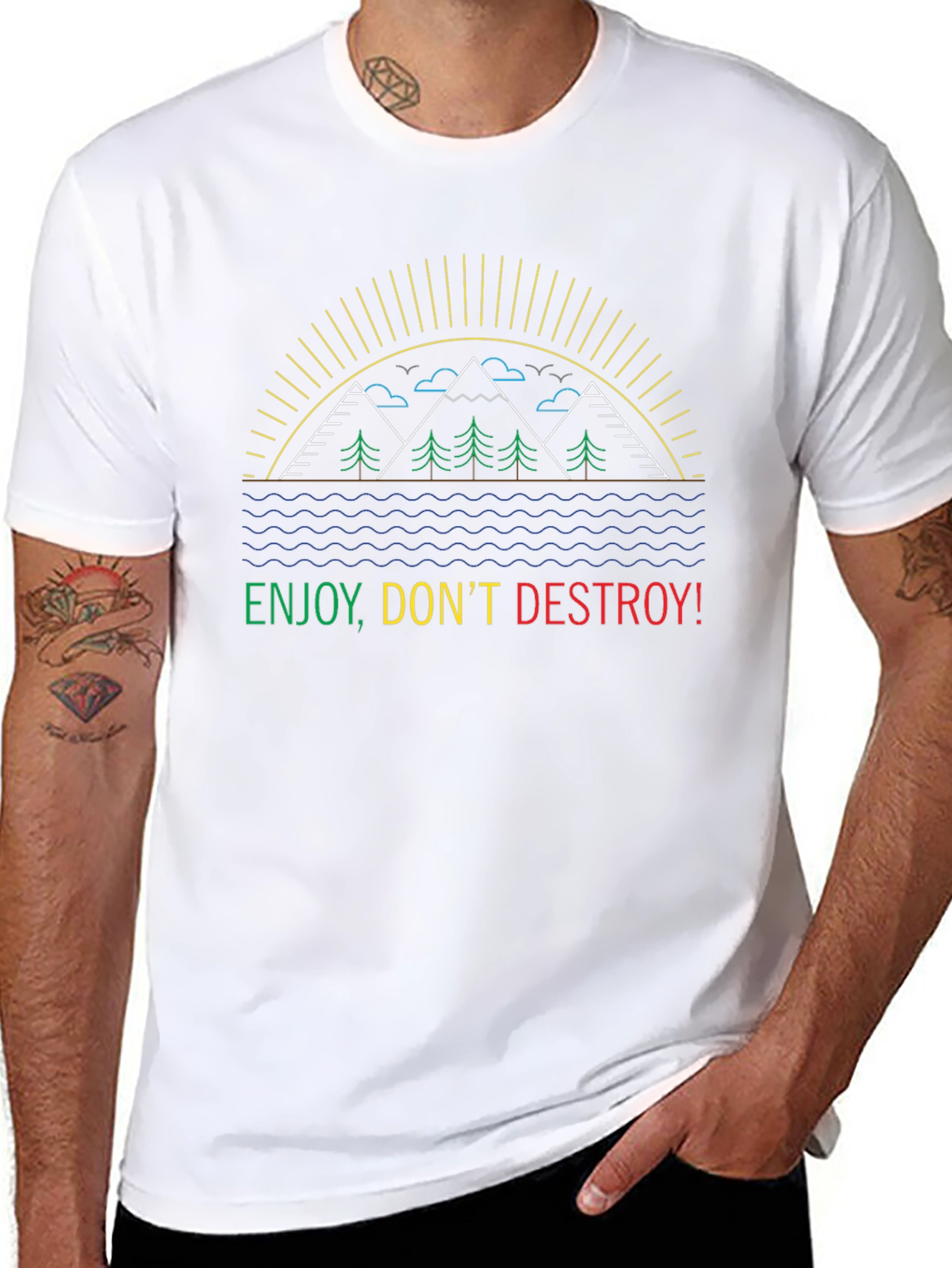 Enjoy Dont Destroy Black T-Shirt