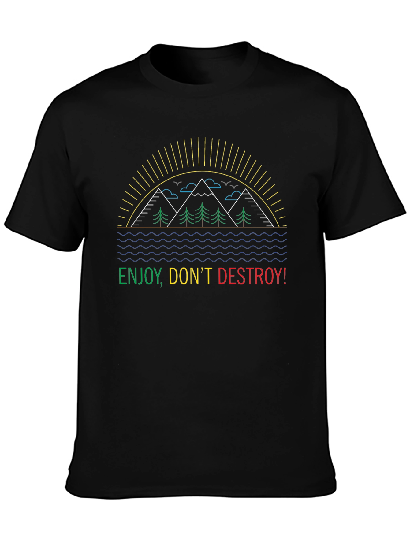 Enjoy Dont Destroy Black T-Shirt