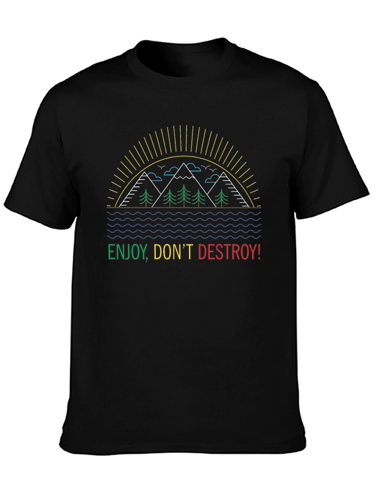 Enjoy Dont Destroy Black T-Shirt