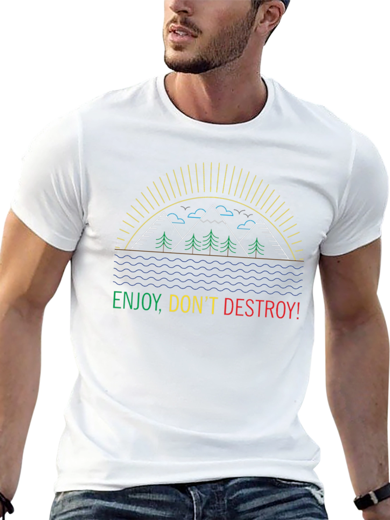 Enjoy Dont Destroy Black T-Shirt