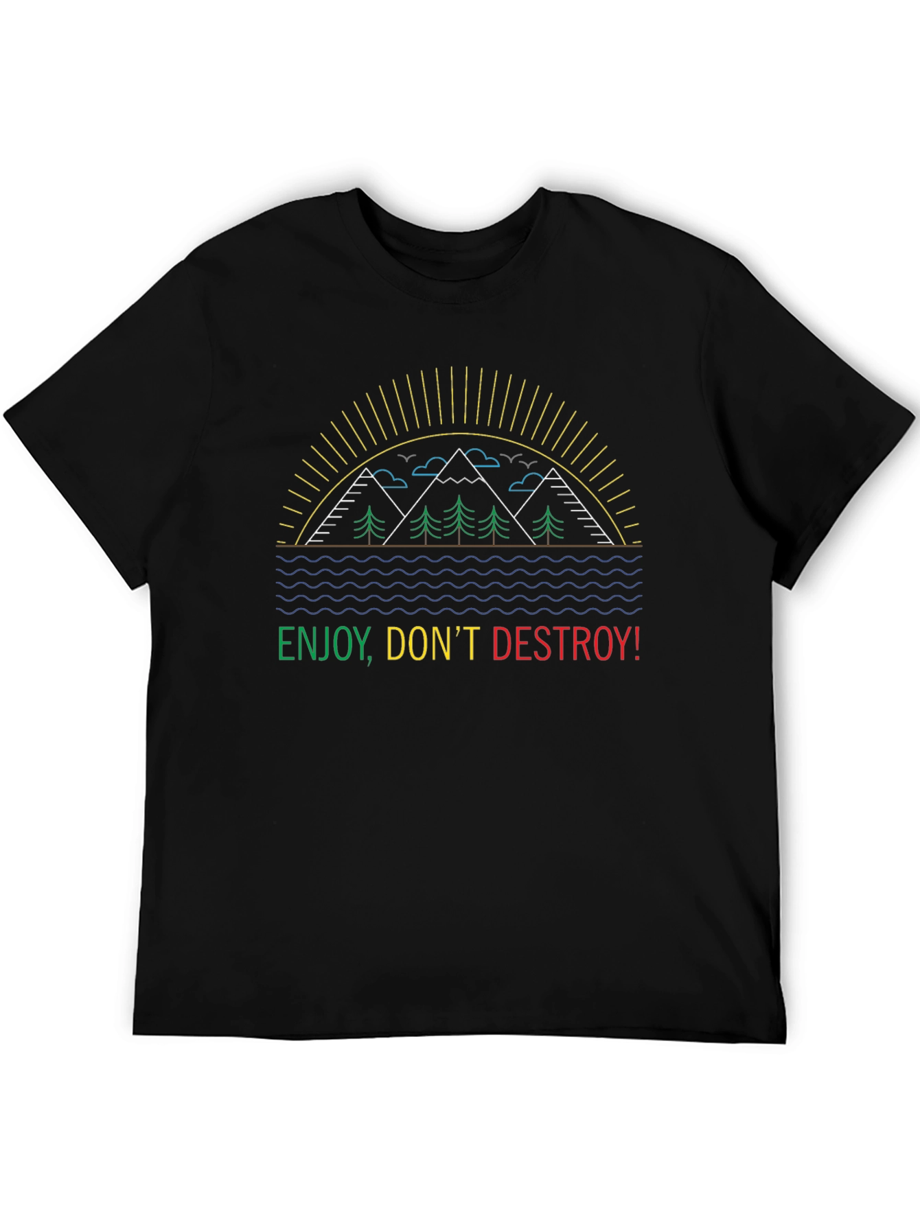 Enjoy Dont Destroy Black T-Shirt