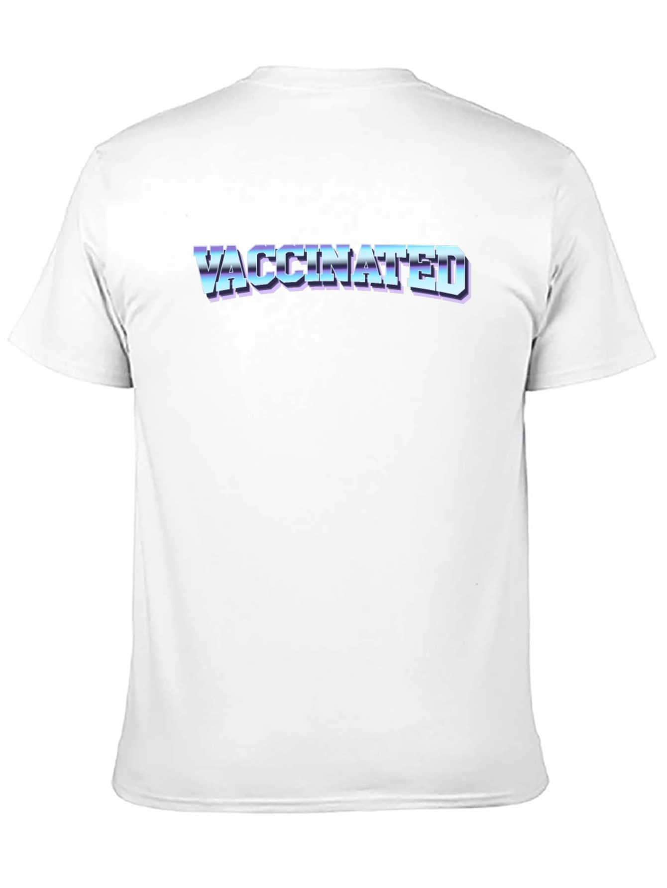 Vaccinated Retro Style T-Shirt - Black