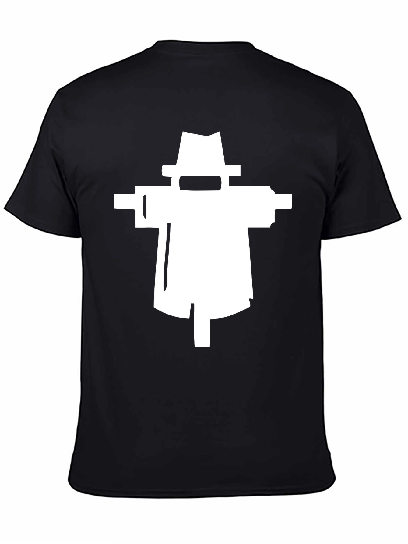 Modern Scarecrow Graphic Tee - Black