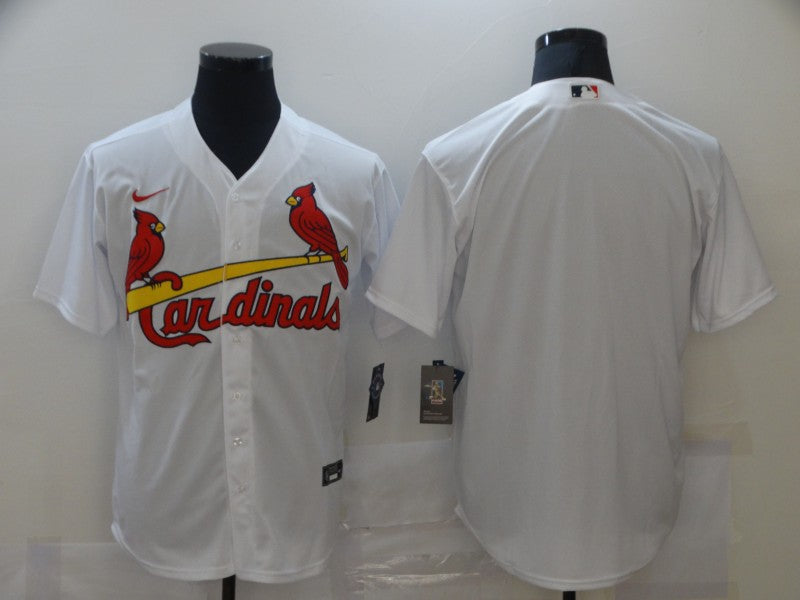 Men's St. Louis Cardinals White Home Replica Blank Jerseys
