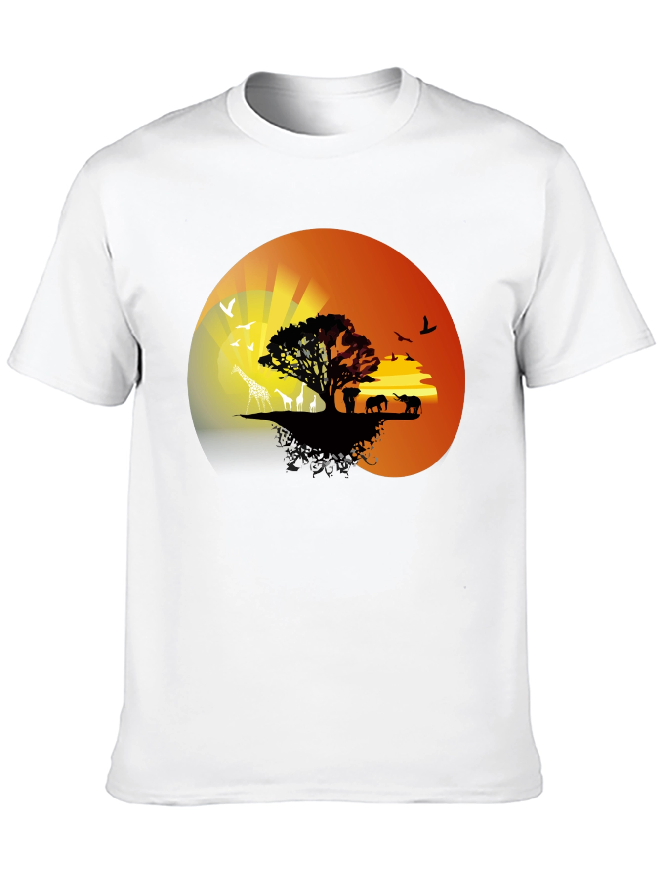 African Sunset Graphic Tee - Nature Lovers T-Shirt