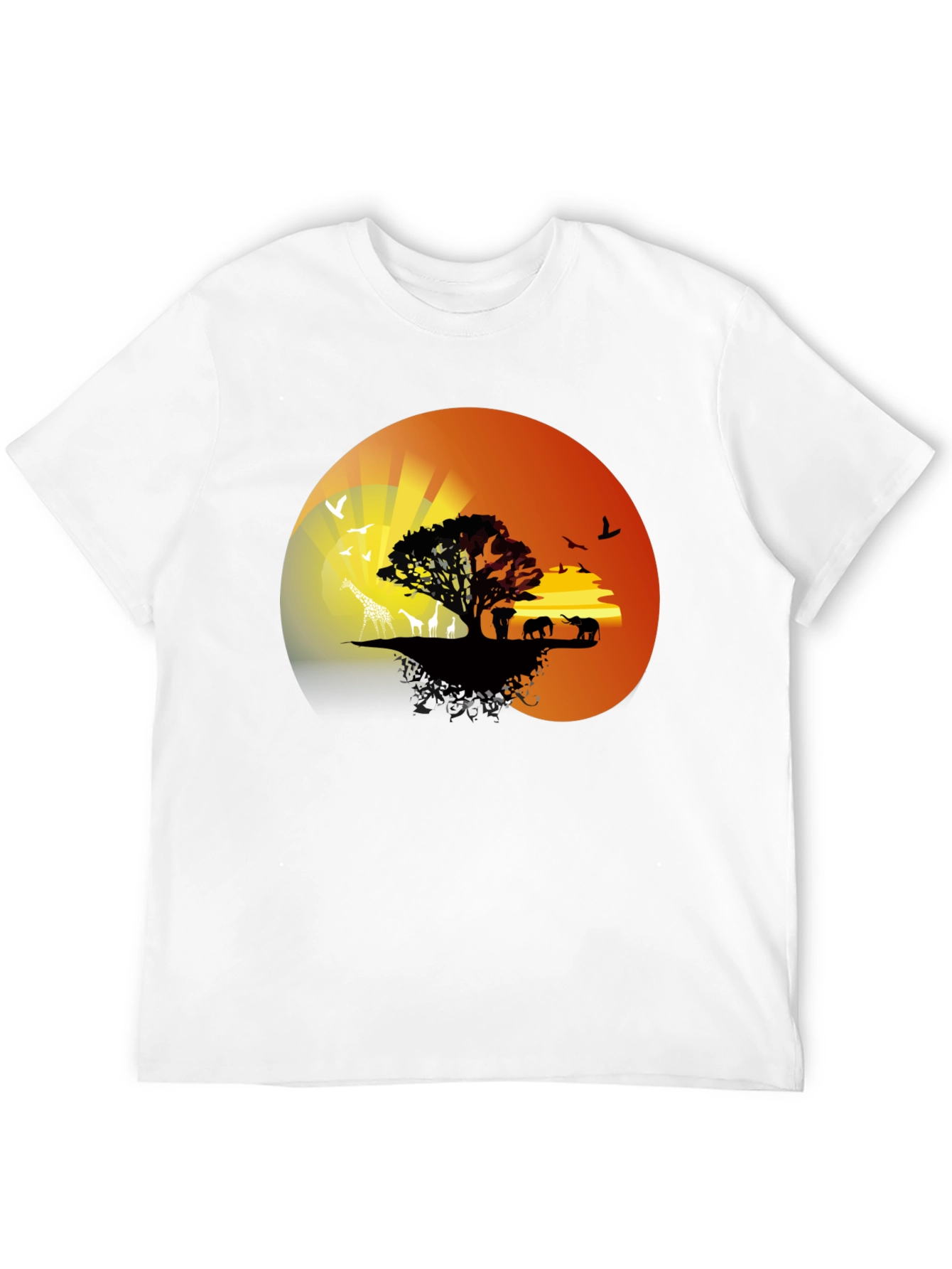 African Sunset Graphic Tee - Nature Lovers T-Shirt