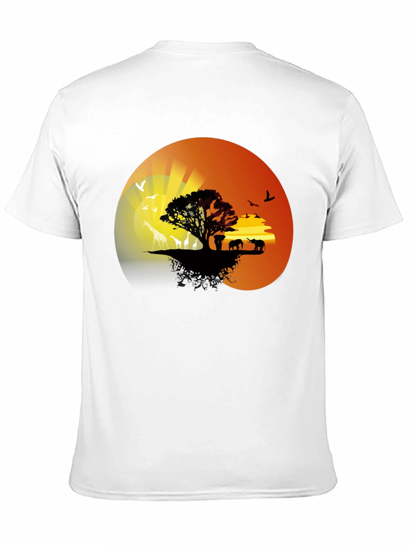 African Sunset Graphic Tee - Nature Lovers T-Shirt