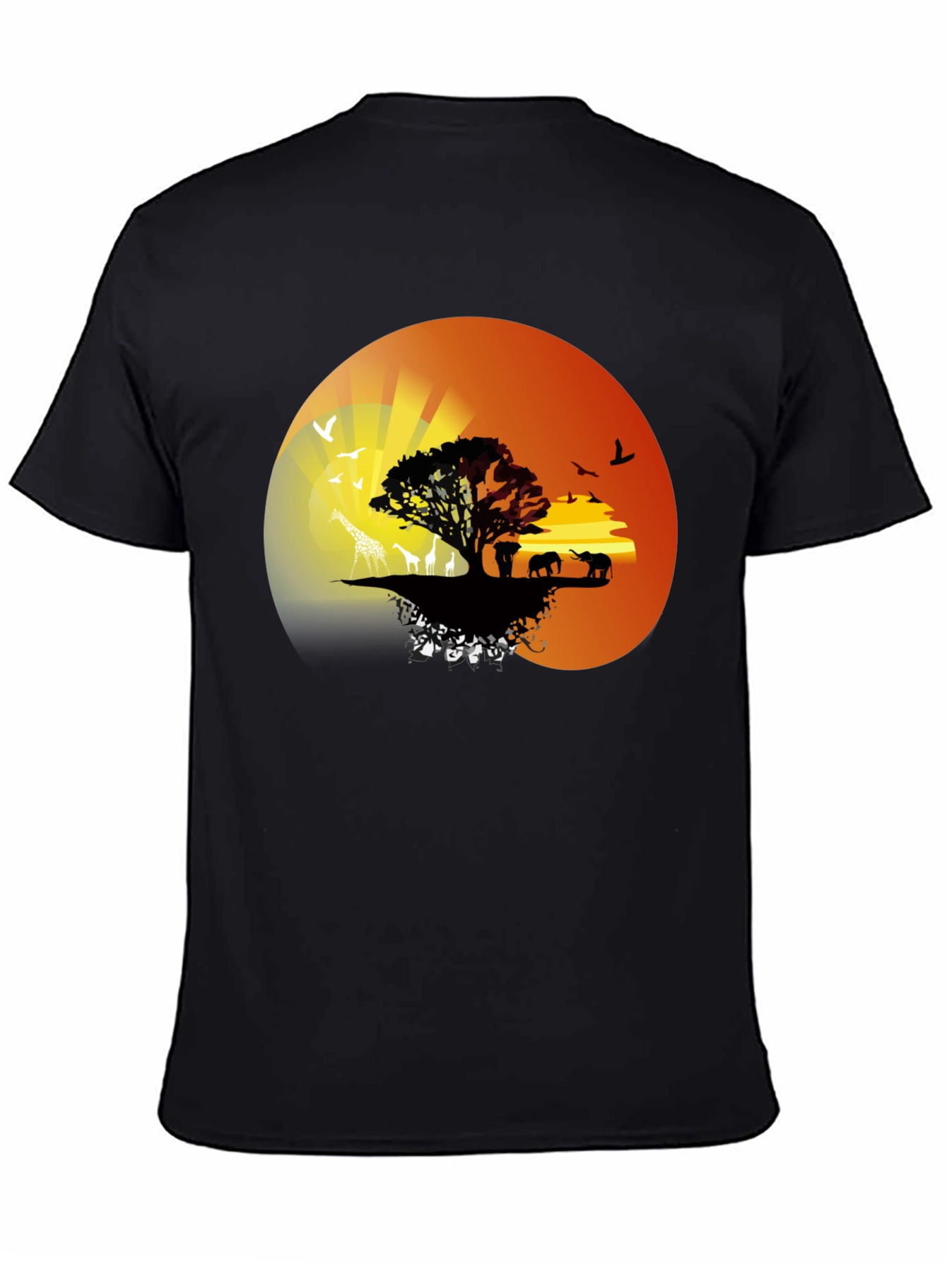 African Sunset Graphic Tee - Nature Lovers T-Shirt
