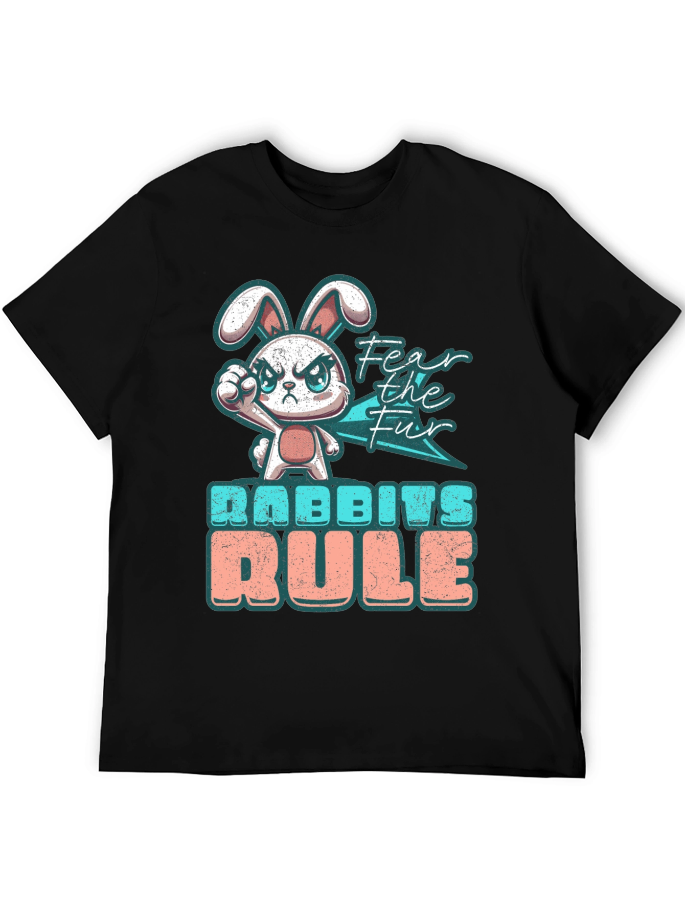 Fear the Fur Funny Bunny Graphic T-Shirt