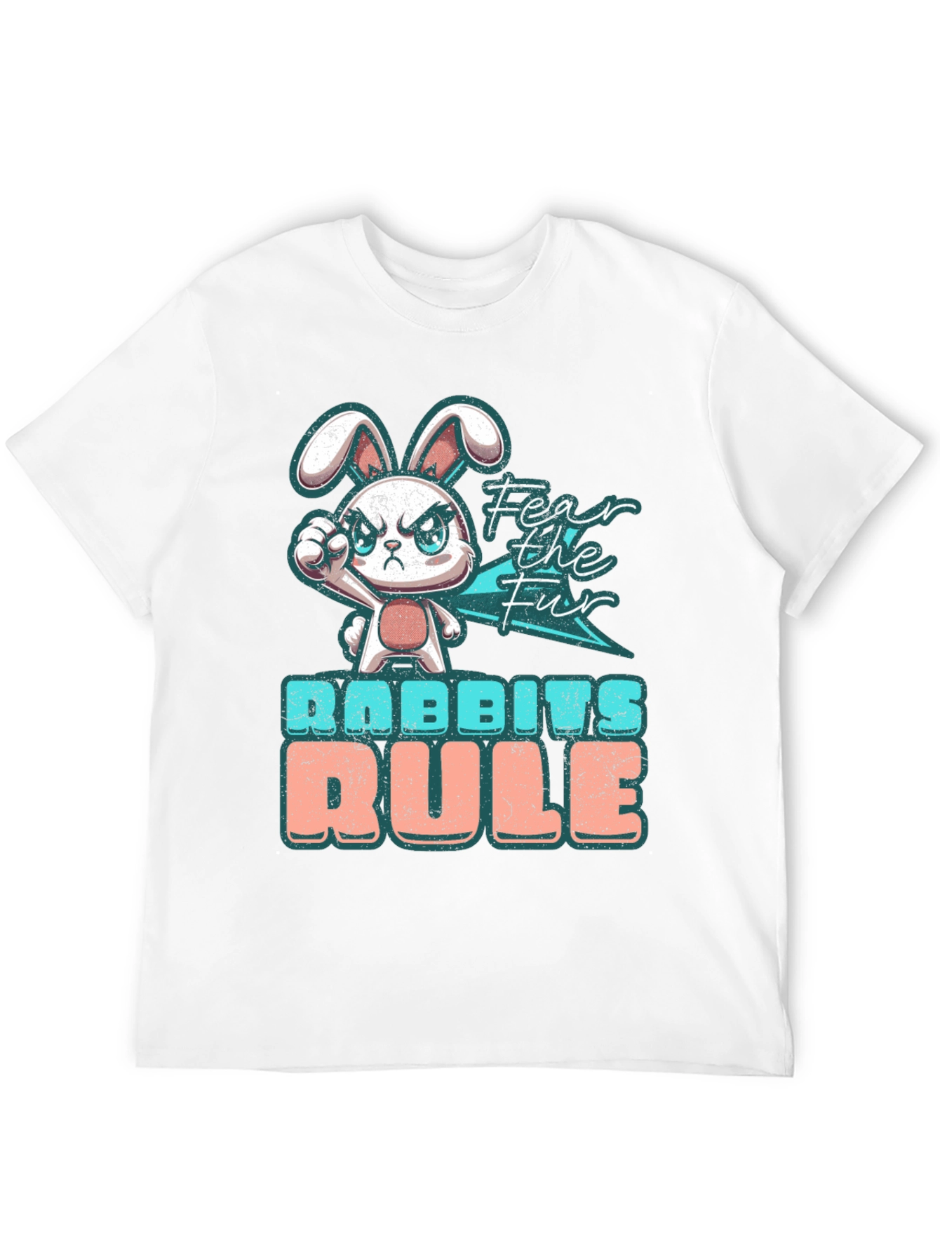 Fear the Fur Funny Bunny Graphic T-Shirt