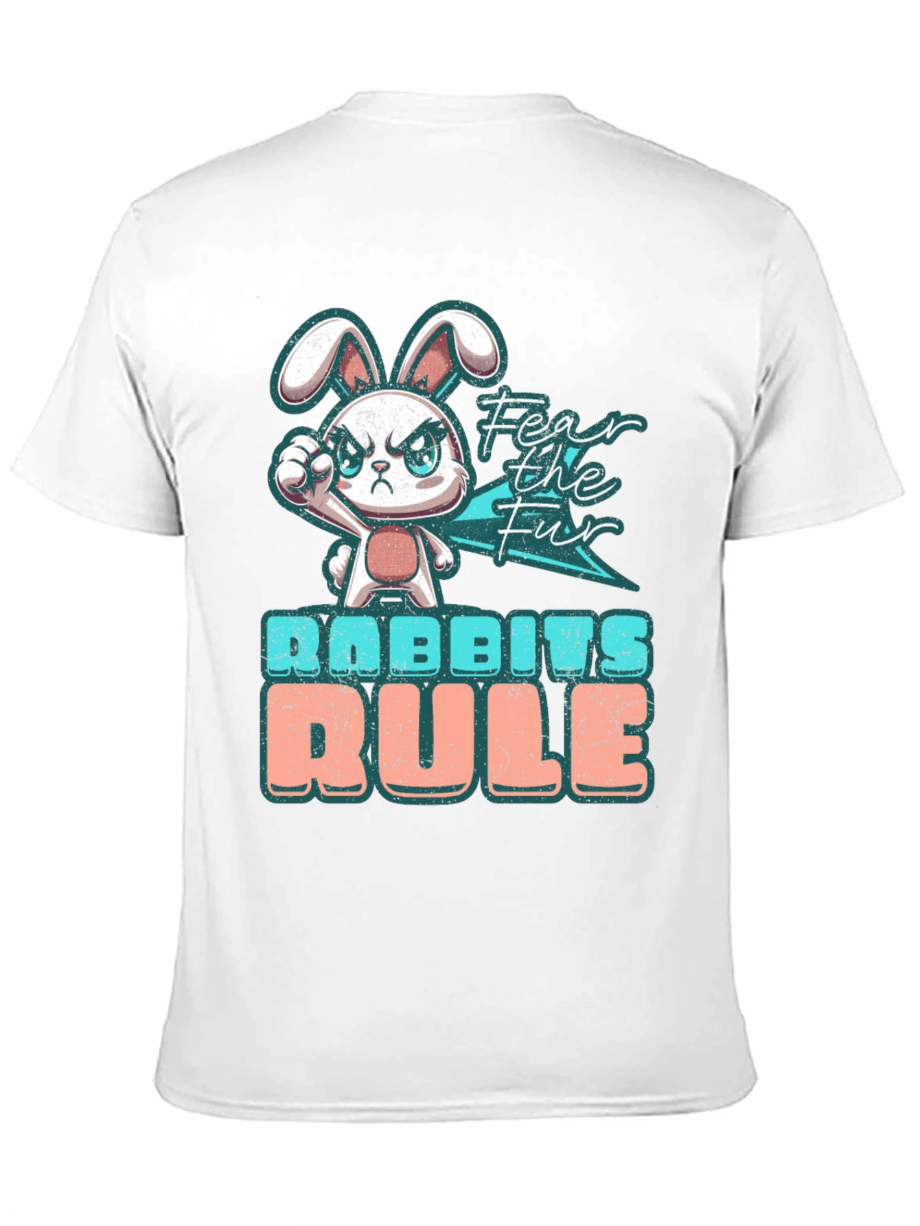 Fear the Fur Funny Bunny Graphic T-Shirt
