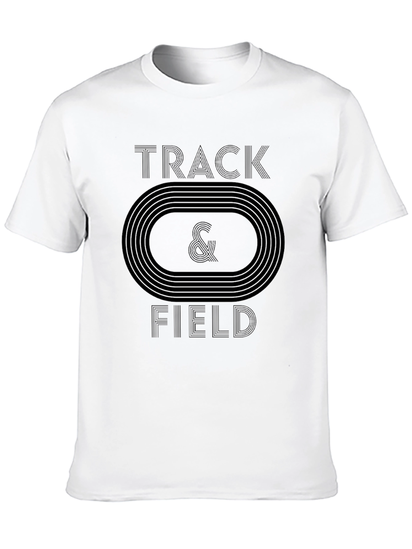 Track & Field Graphic T-Shirt Athletic Running Tee