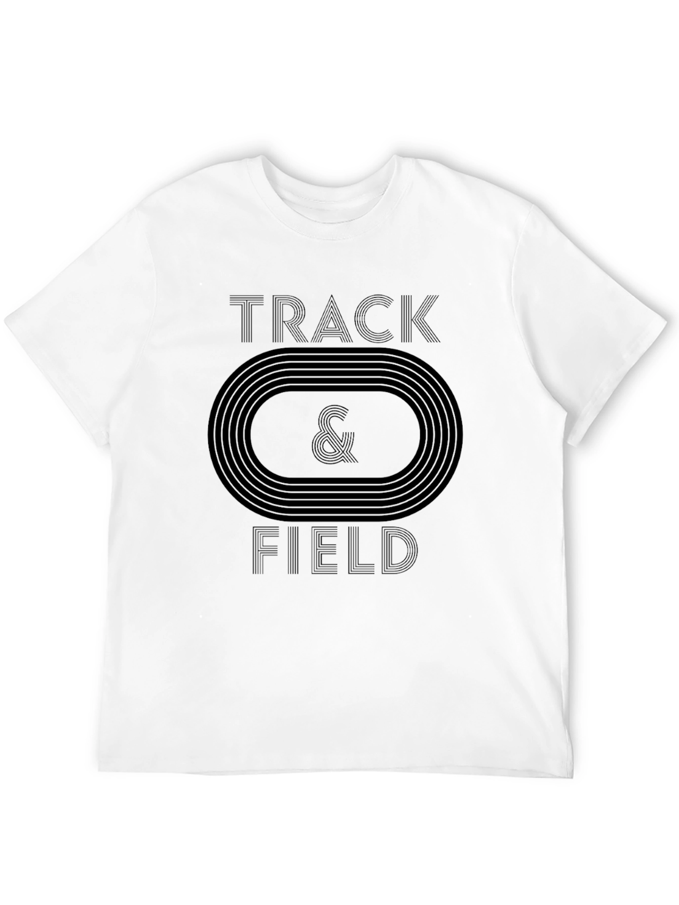Track & Field Graphic T-Shirt Athletic Running Tee