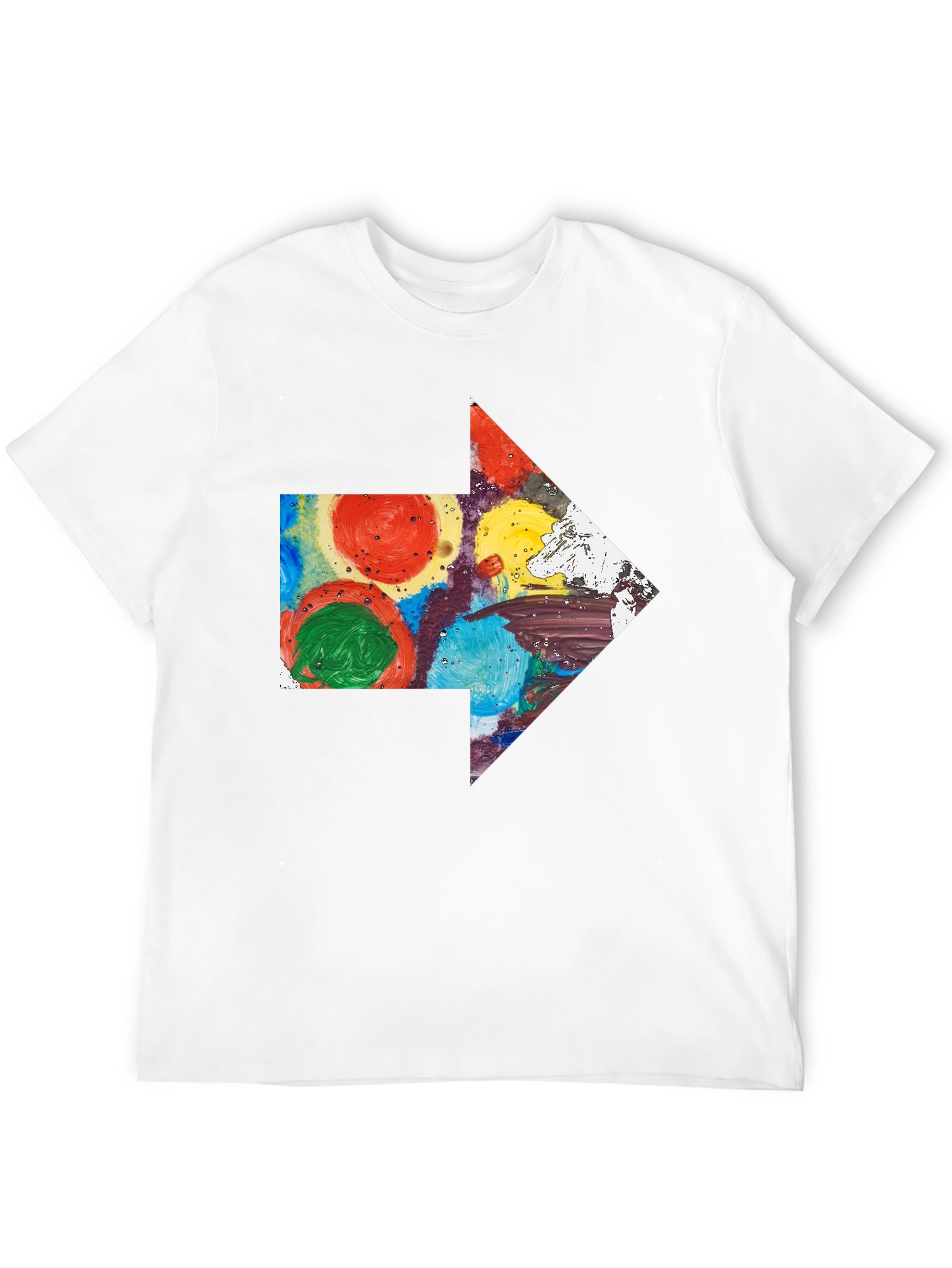 Abstract Arrow Graphic T-Shirt - Artsy Design