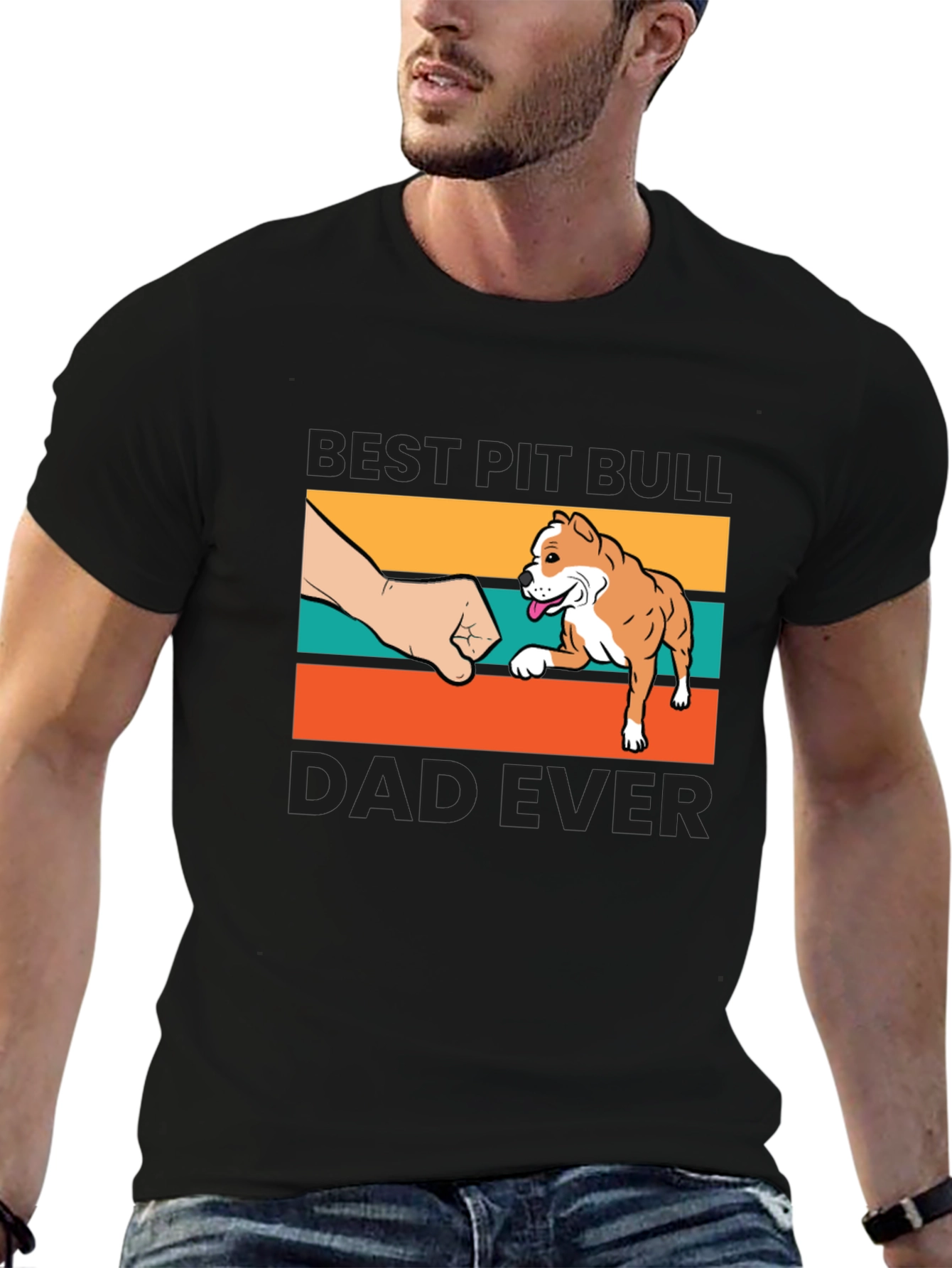 Best Pit Bull Dad Ever T-Shirt