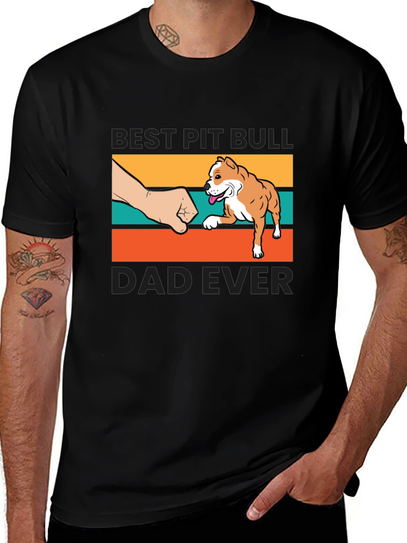 Best Pit Bull Dad Ever T-Shirt