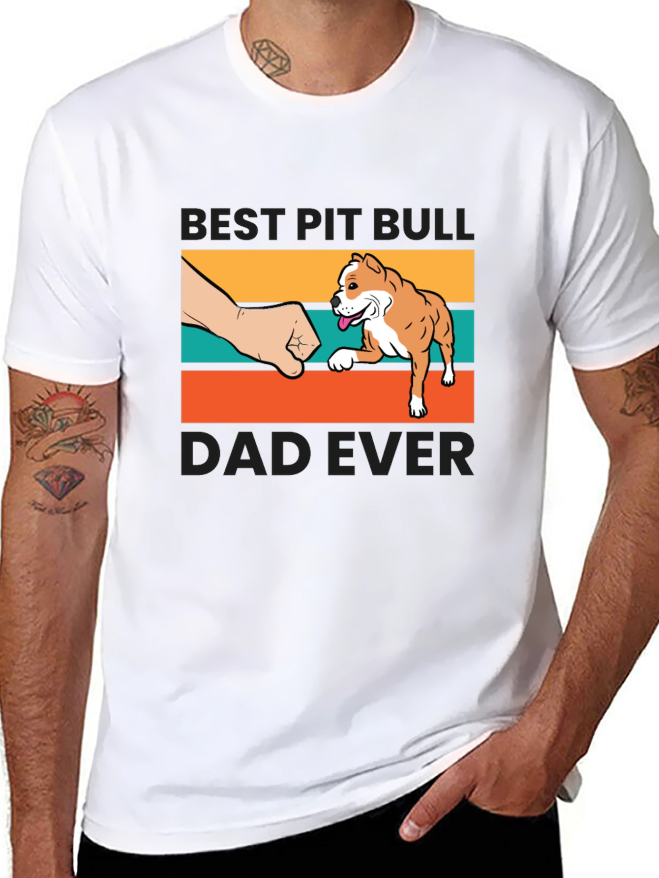 Best Pit Bull Dad Ever T-Shirt