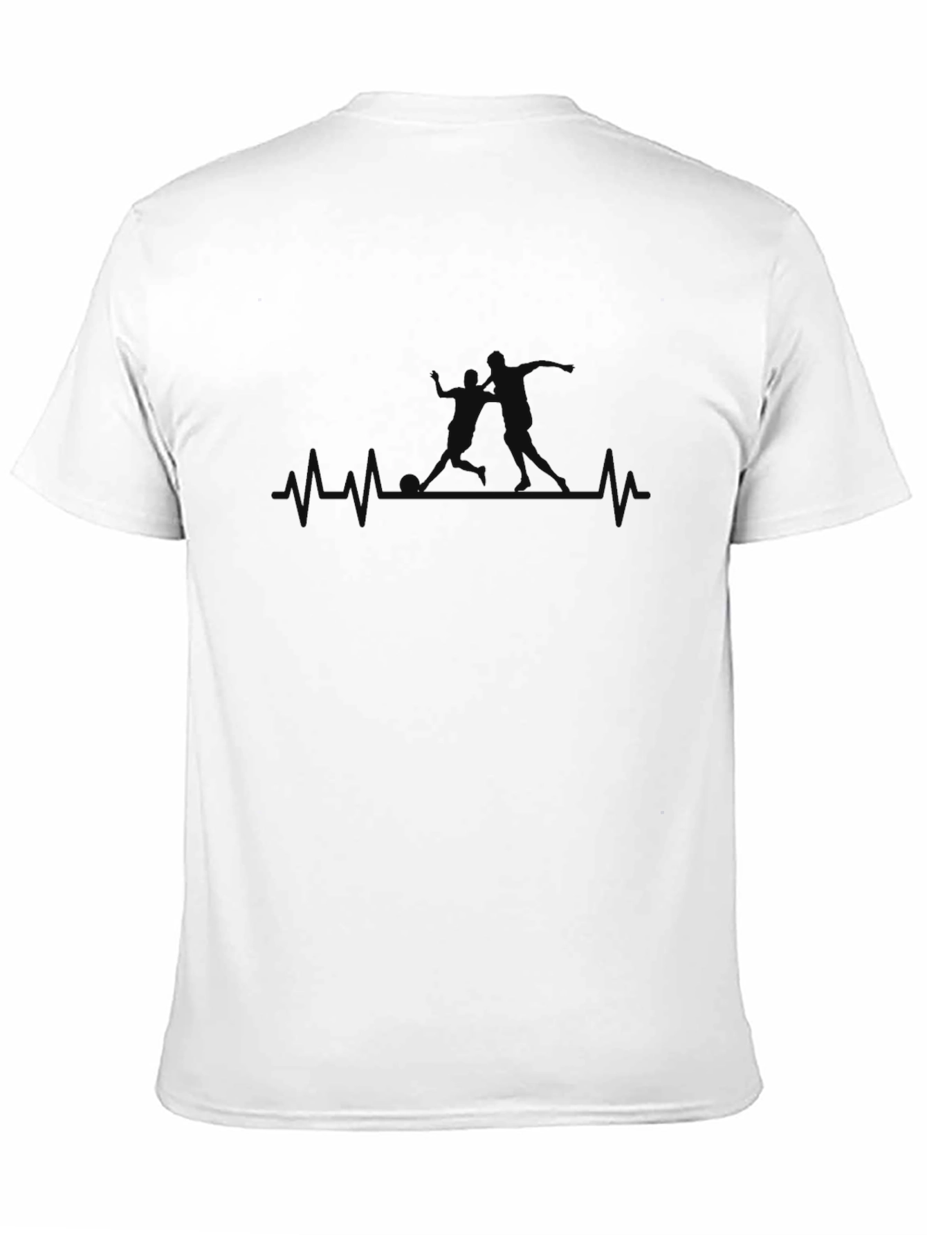 Volleyball Heartbeat T-Shirt - Black