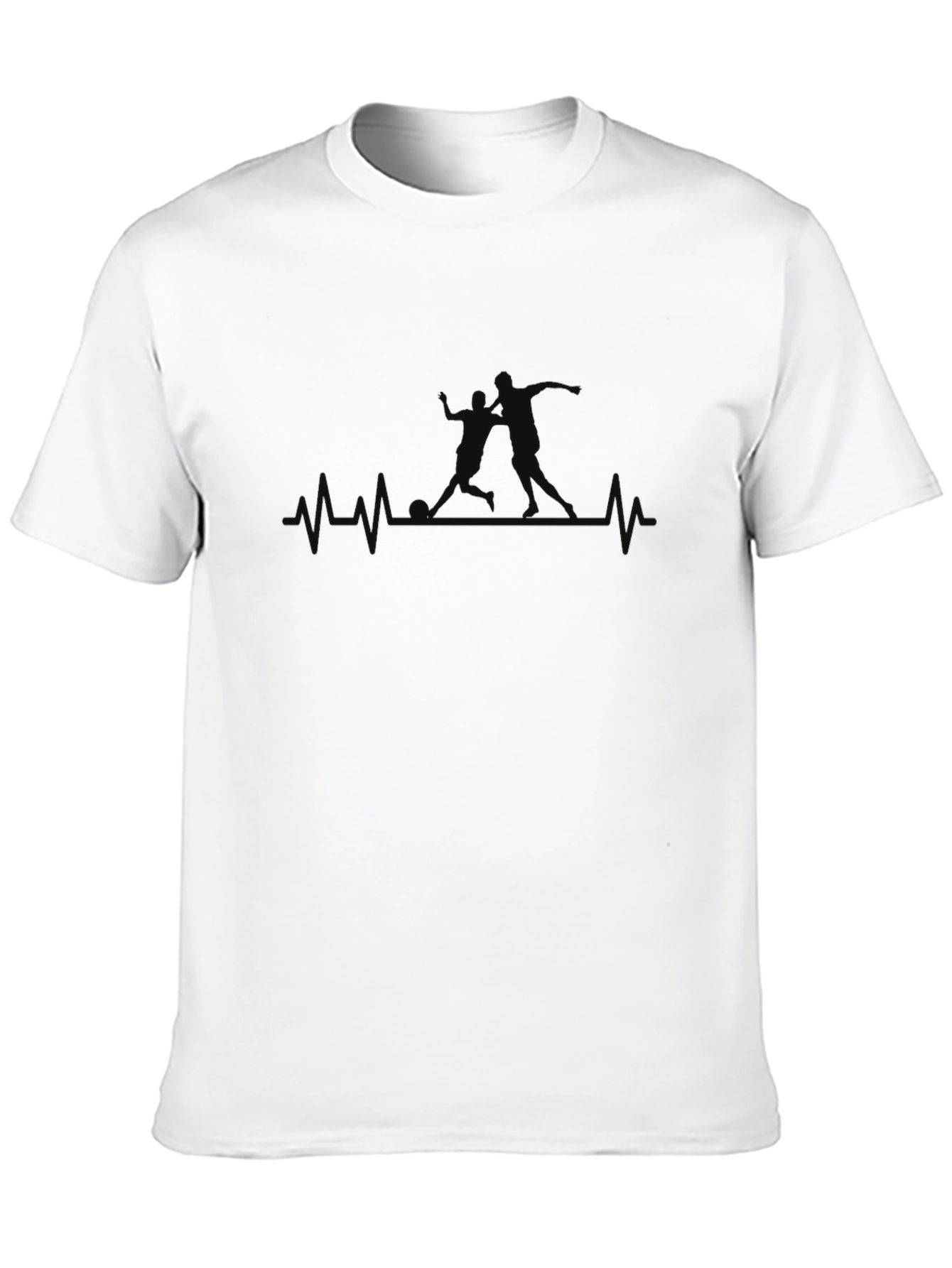 Volleyball Heartbeat T-Shirt - Black