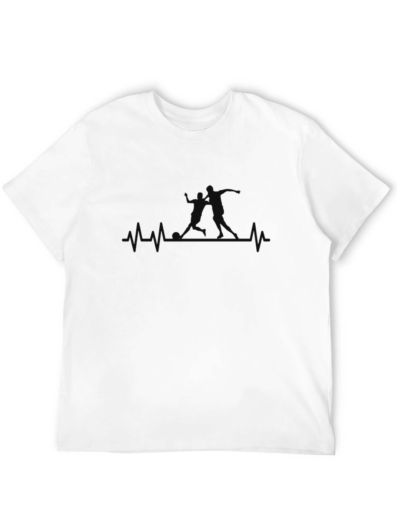 Volleyball Heartbeat T-Shirt - Black