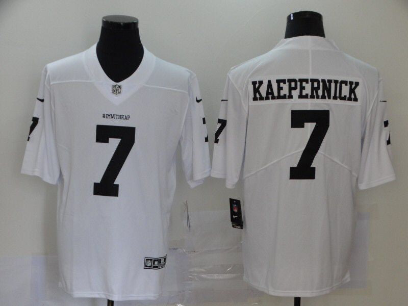 Men's San Francisco 49ers #7 Colin Kaepernick Player Jerseys White
