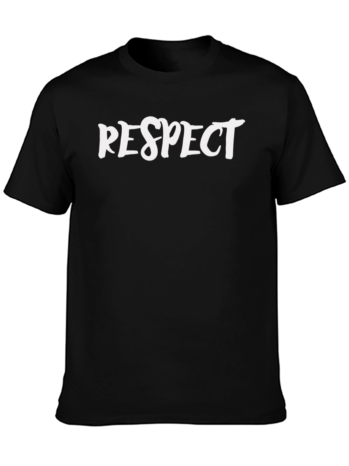 Respect Black T-Shirt - Stylish & Comfortable
