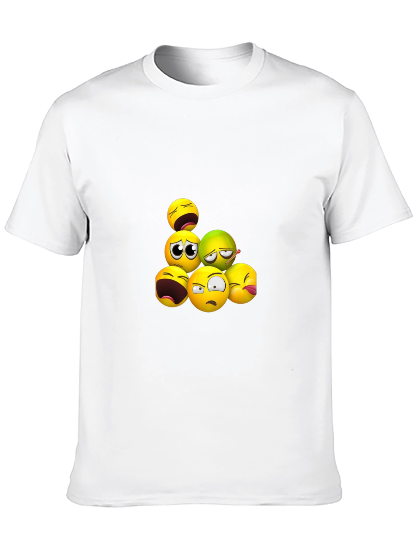 Emoji Pile Black T-Shirt