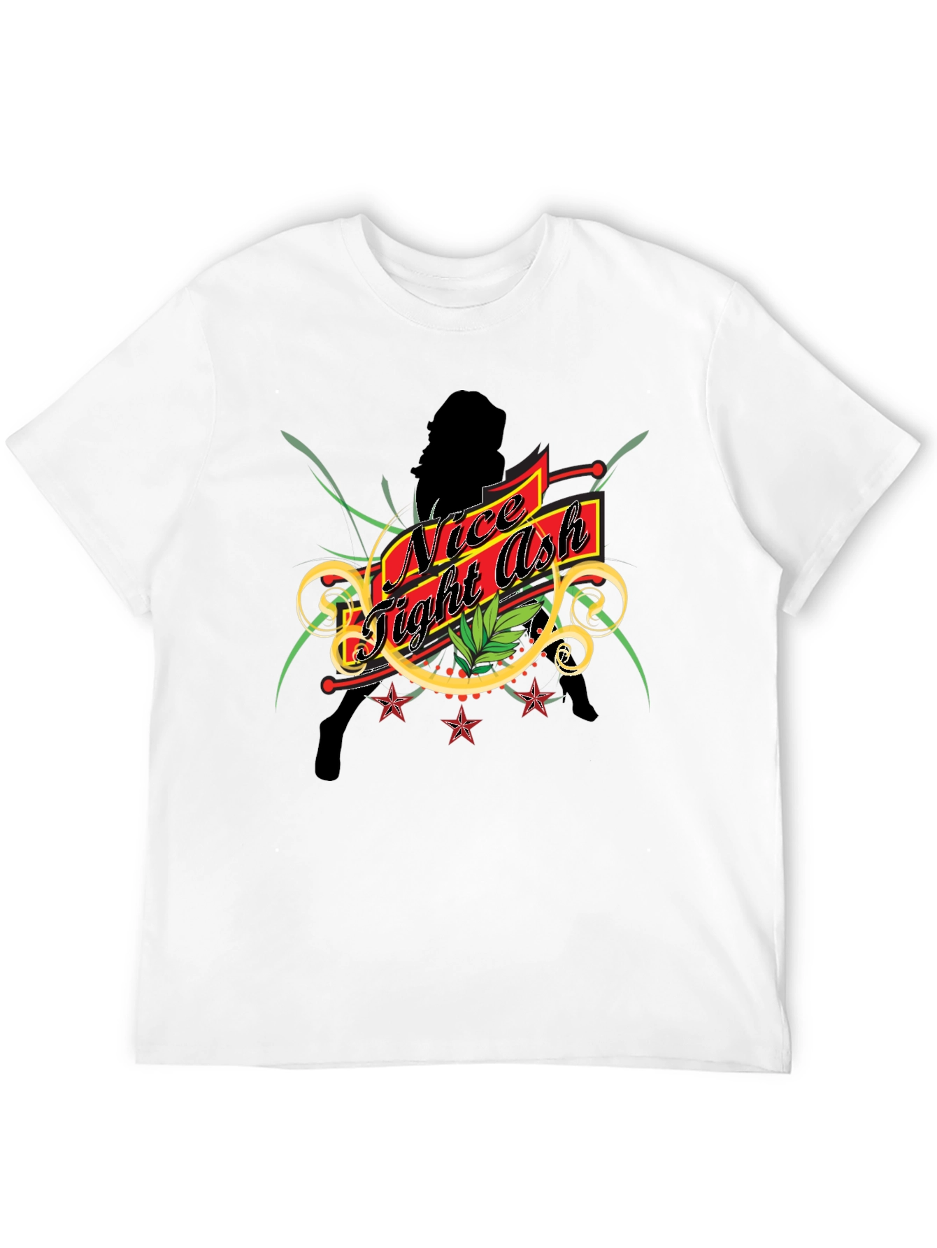 Nice Tight Ash Graphic Tee - Black