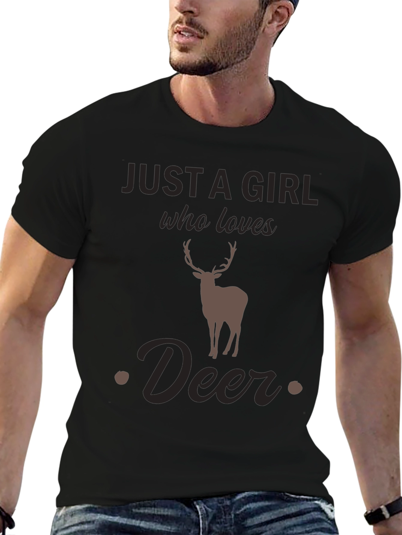 Just a Girl Who Loves Deer T-Shirt - Unisex